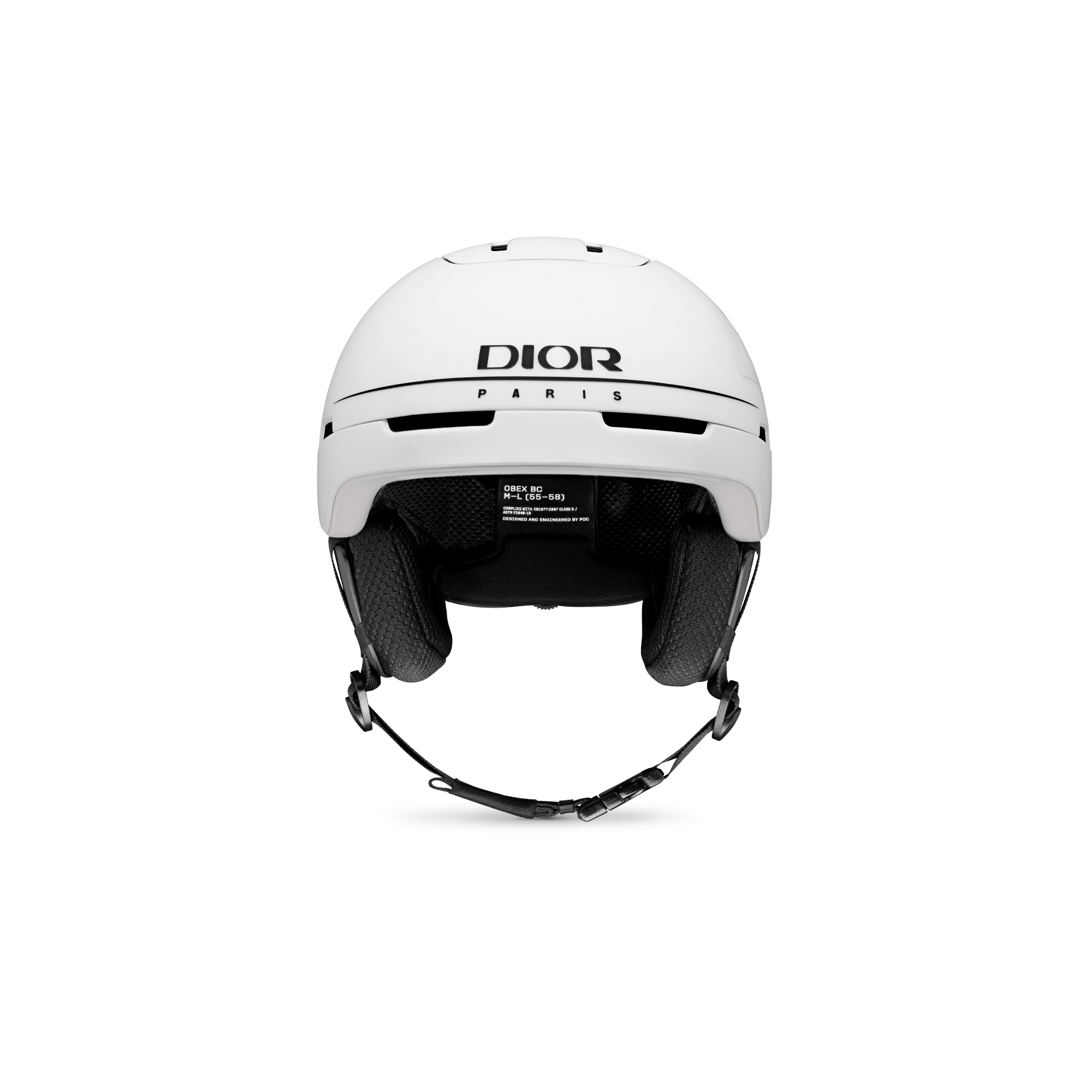 DIOR AND POC 滑雪头盔 哑光米白色标志 E01