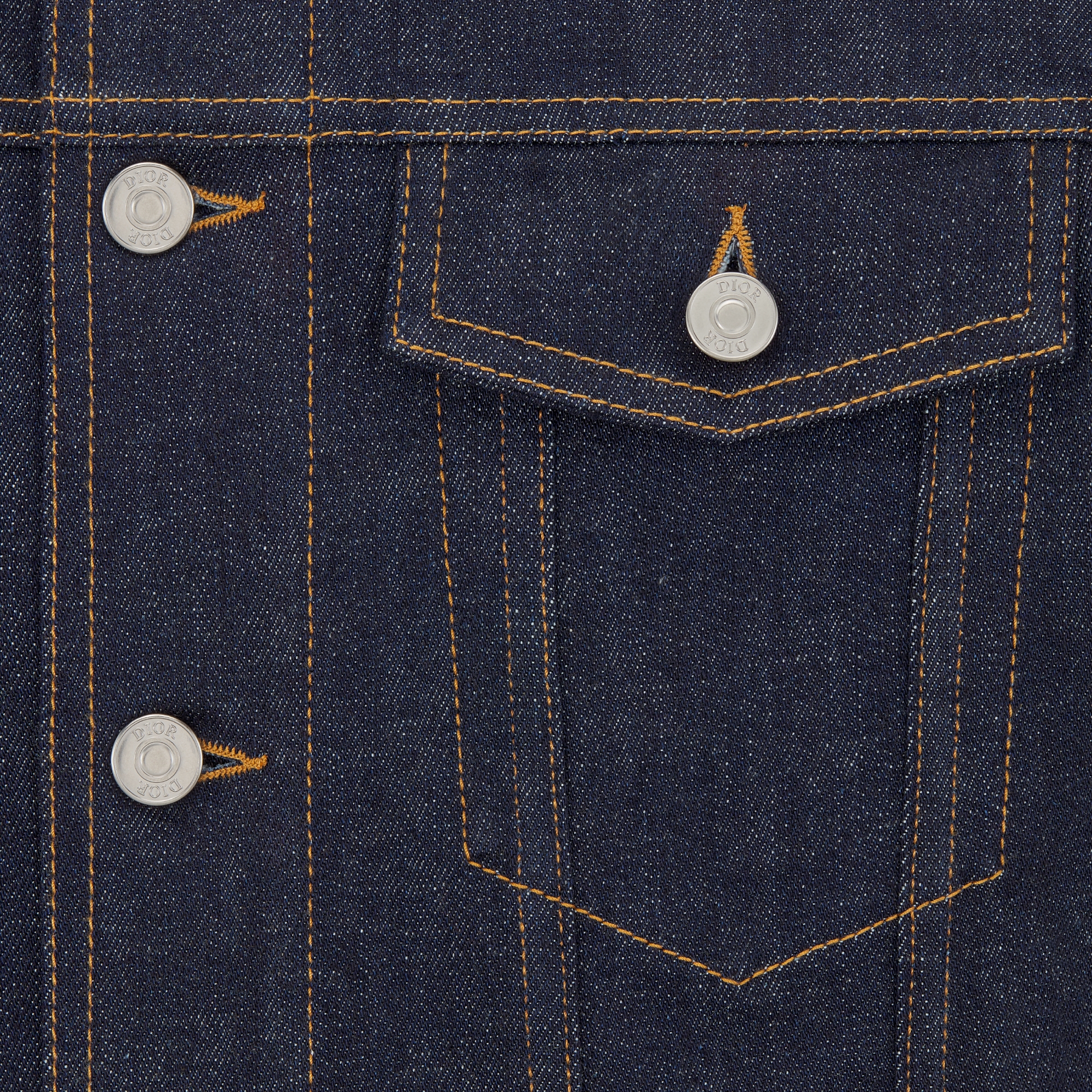 夹克 蓝色棉质混纺牛仔布 Oblique 印花 E09