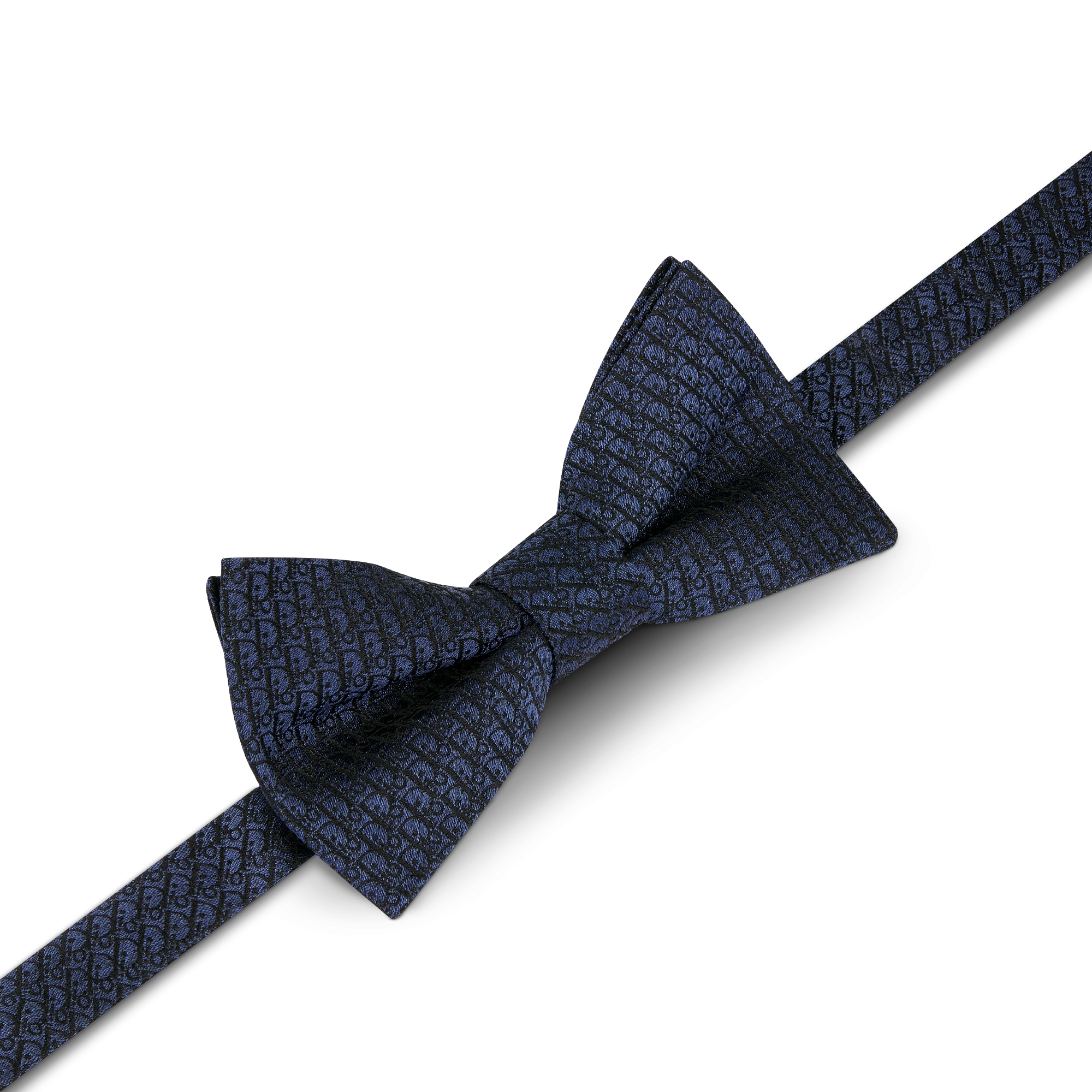 Dior 印花领结 蓝色桑蚕丝面料 Oblique 印花 E03