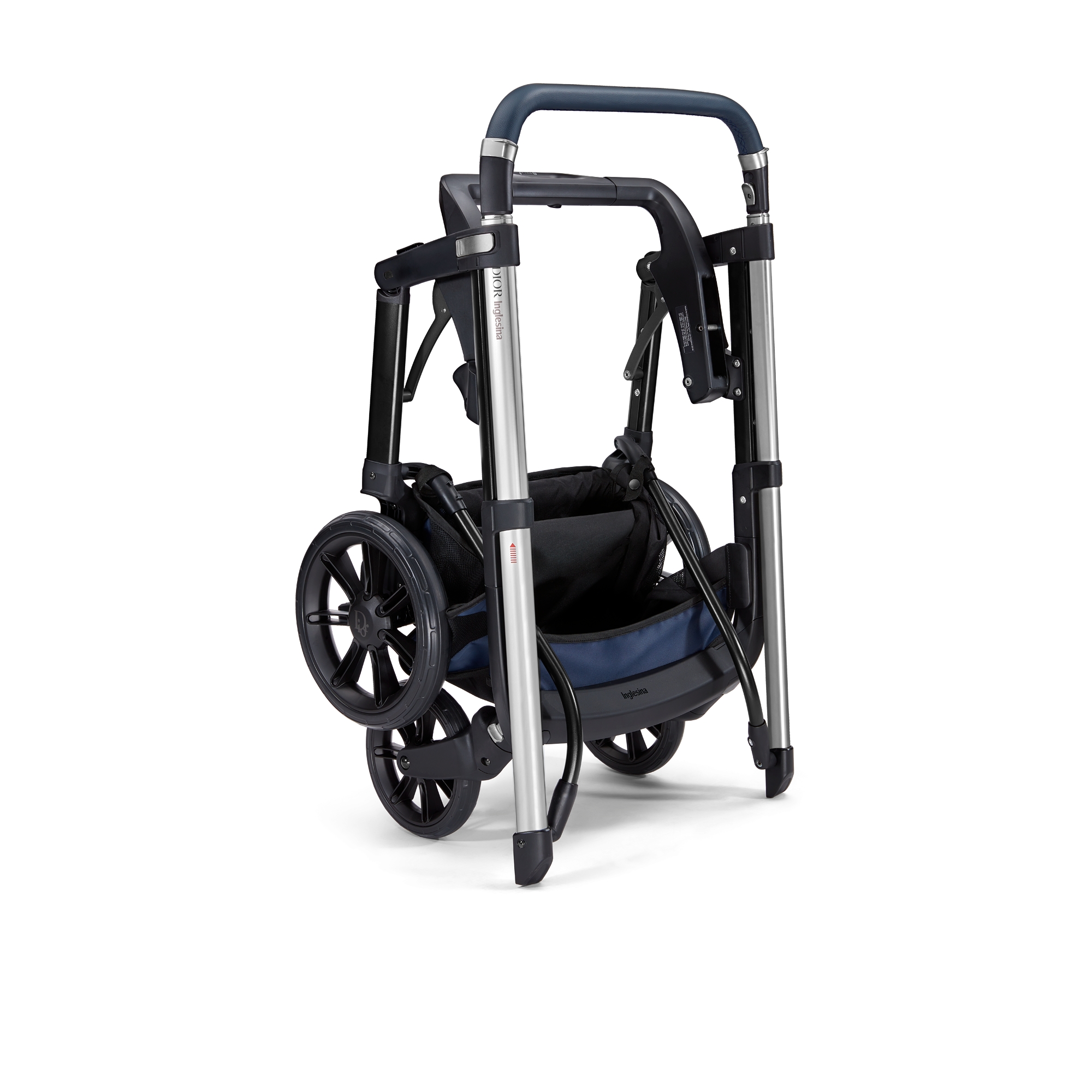 婴儿车 蓝色和米色防水效果面料 Oblique 印花 E13