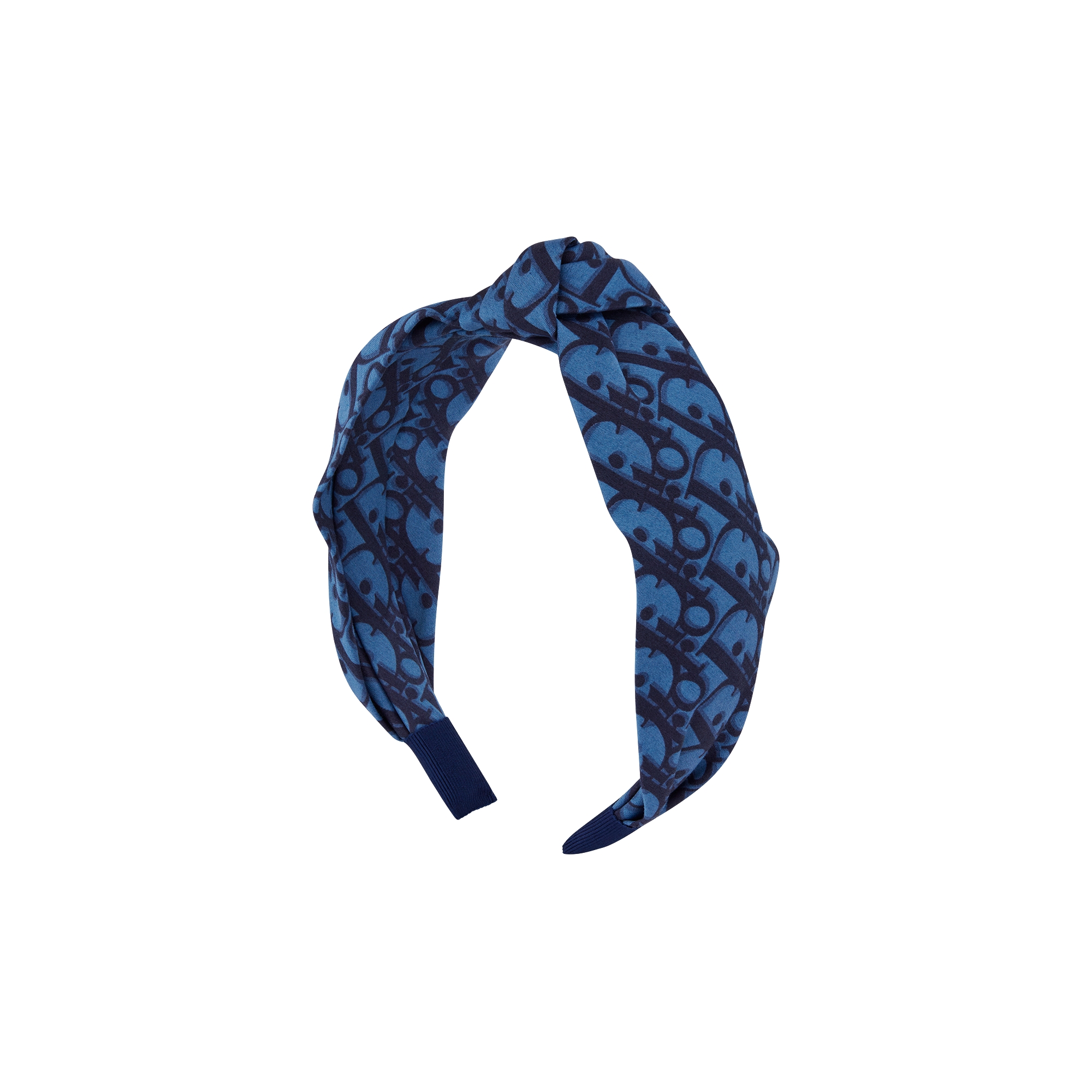 儿童发带 蓝色棉府绸 Oblique 印花 E03