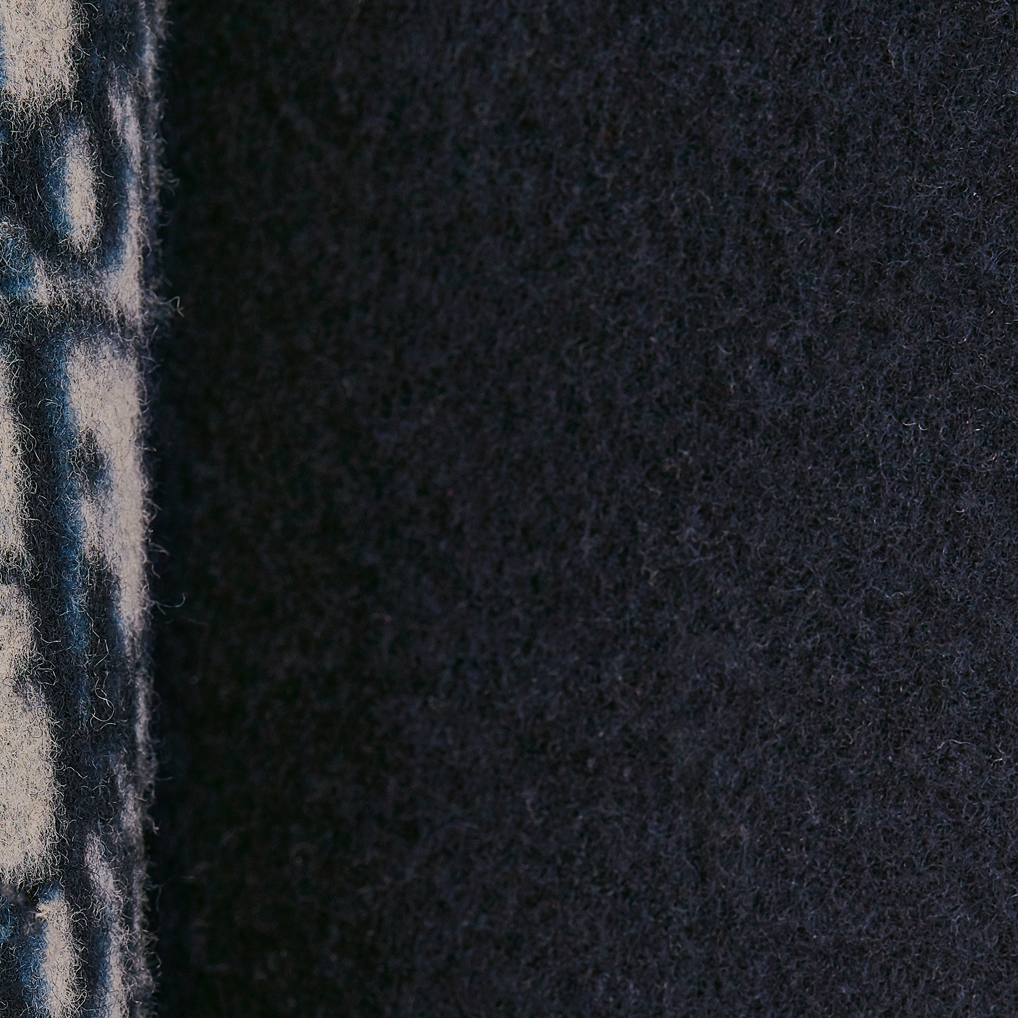 大衣 蓝色双面绵羊毛混纺面料搭配腰带 E09