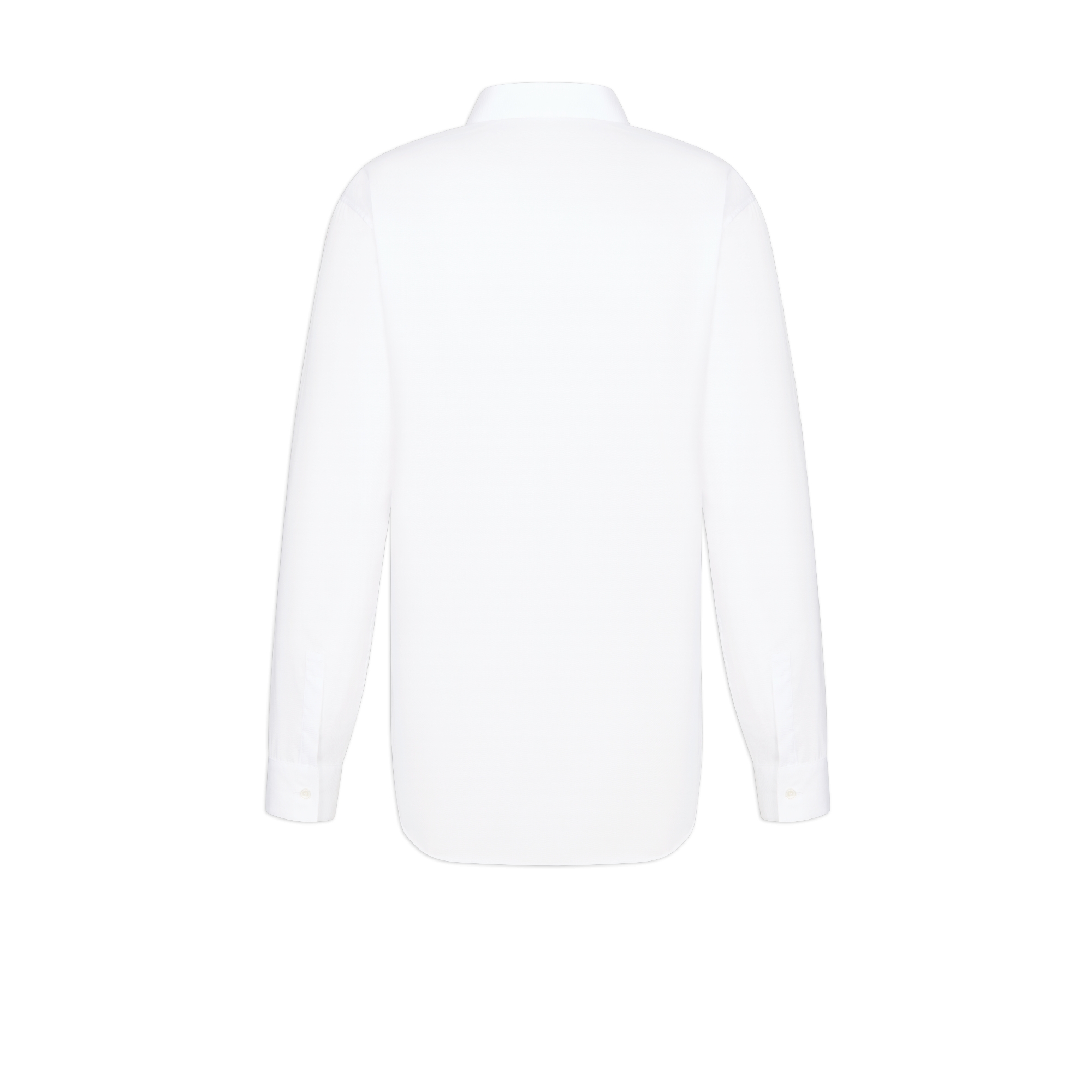 衬衫 白色棉质斜纹面料 CD Icon 刺绣 E08