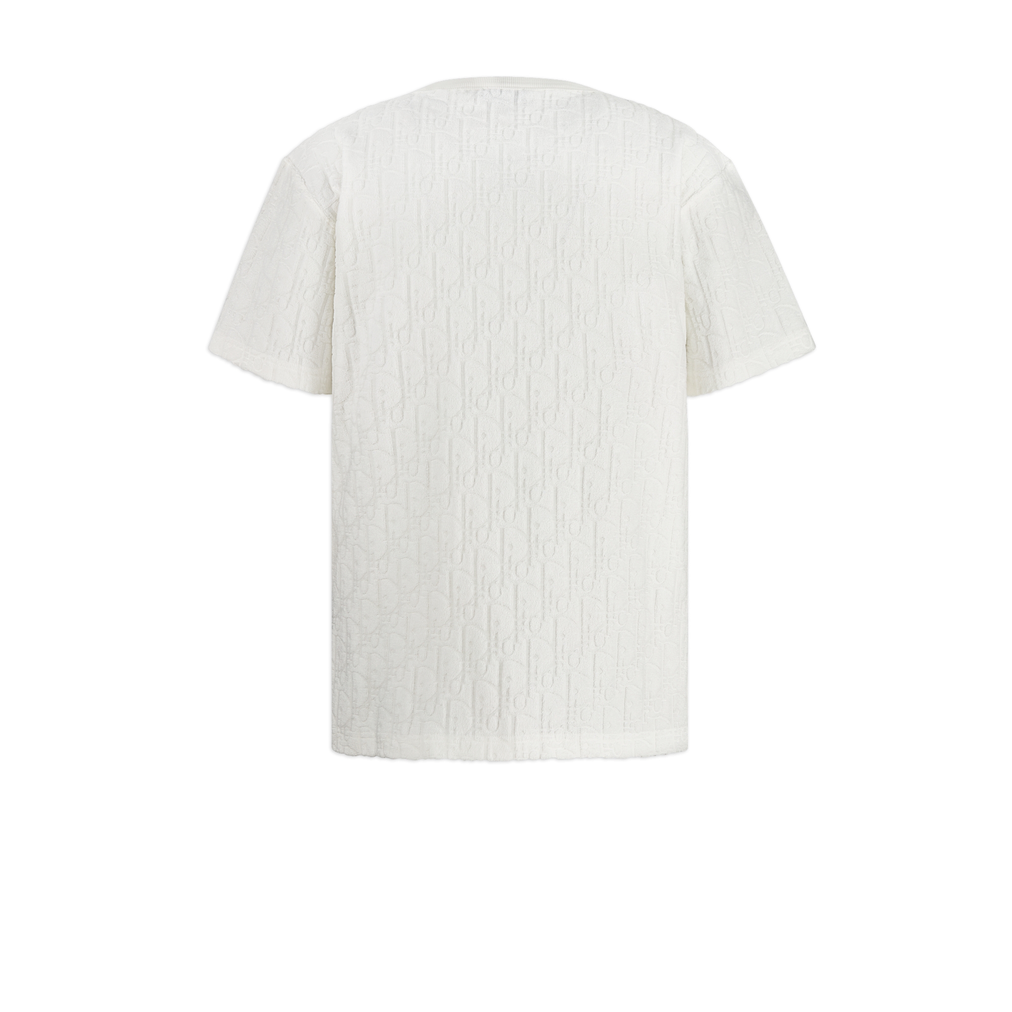宽松版型 T 恤 灰白色棉质毛圈面料 Oblique 印花 E08