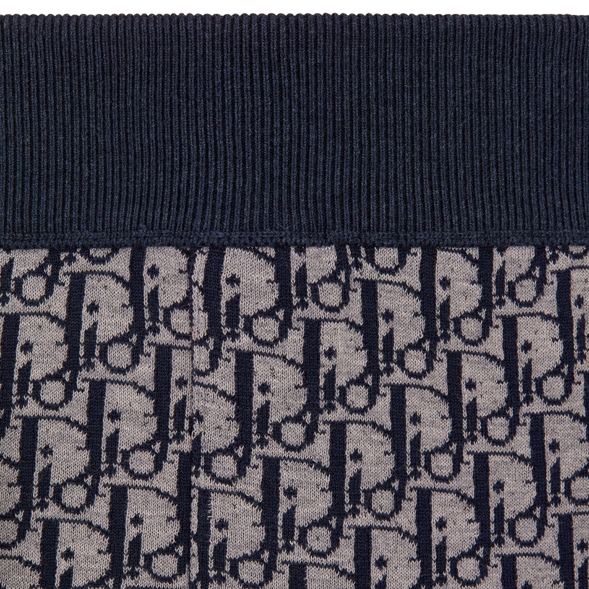 运动长裤 海军蓝色棉质混纺针织面料 E09