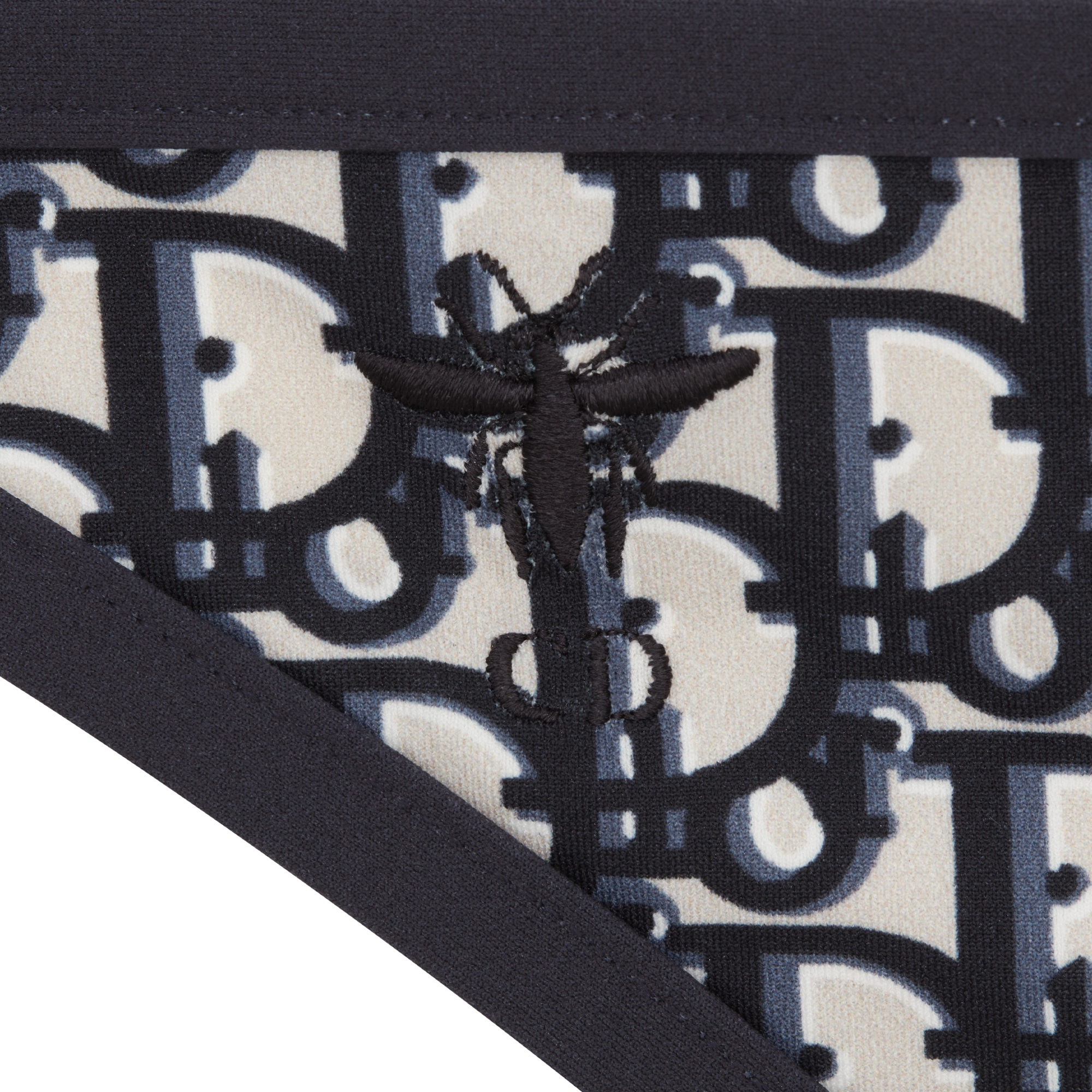 比基尼泳裤 蓝色科技面料 Oblique 印花 E09