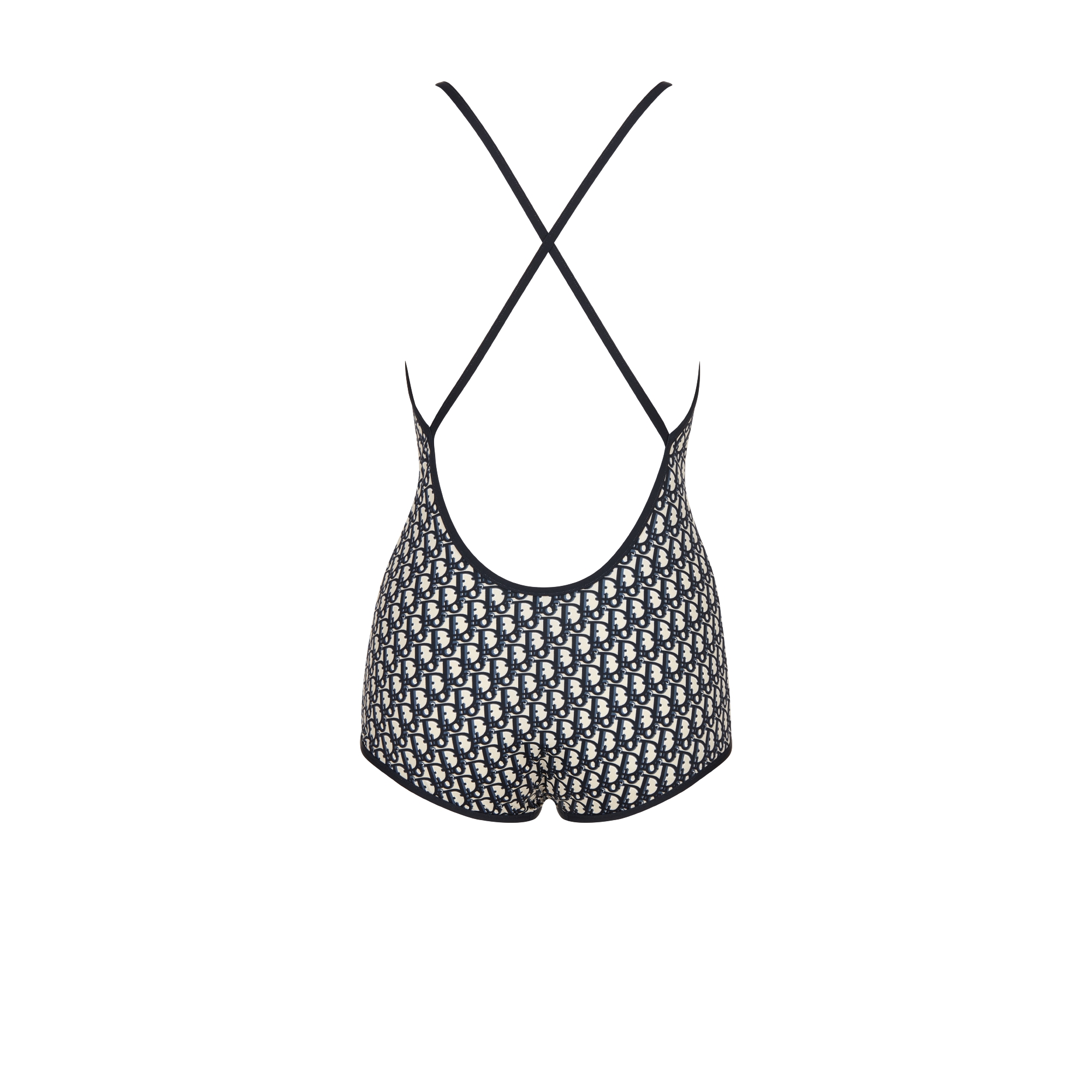 一体式泳衣 蓝色科技面料 Oblique 印花 E08