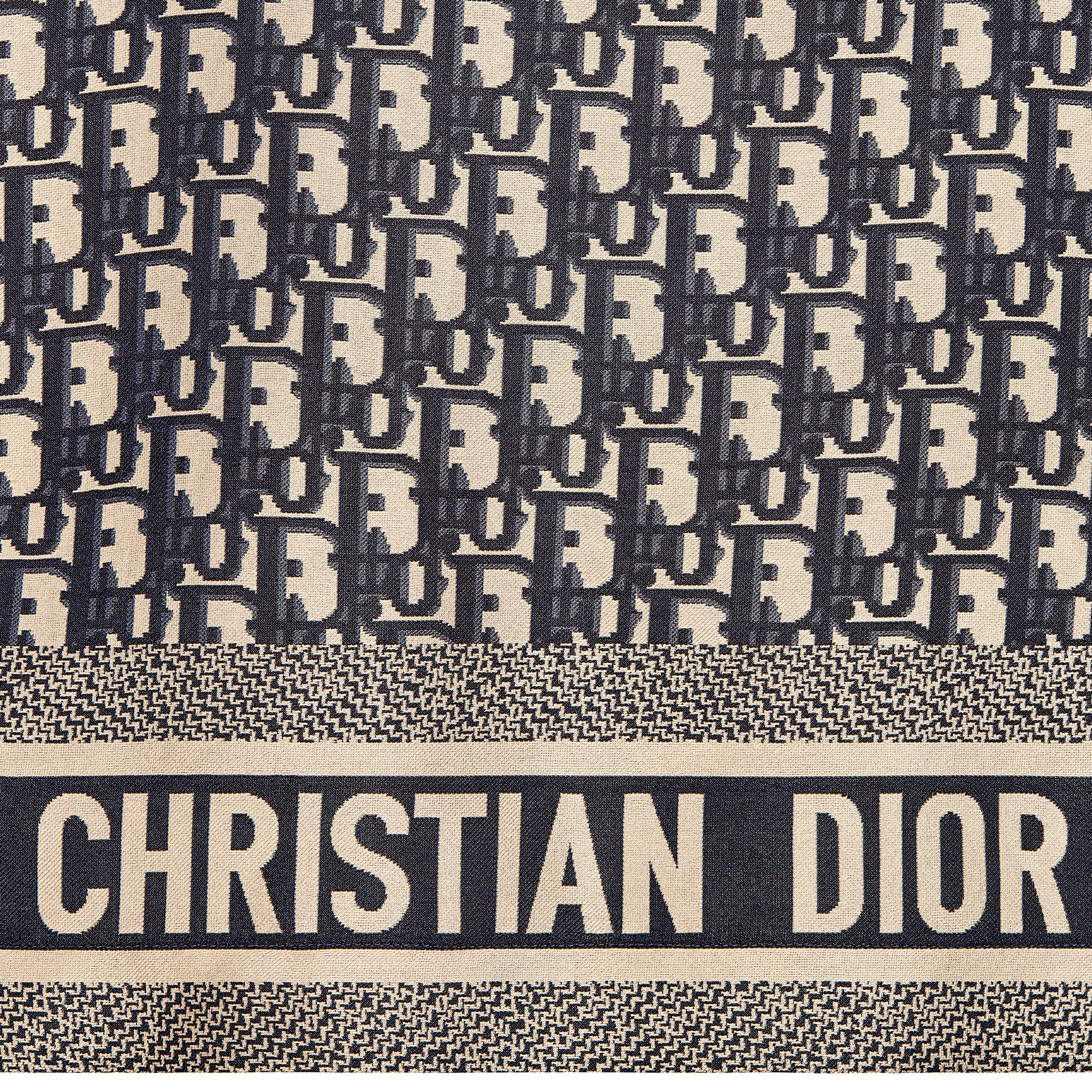 Dior Chez Moi 短袖衬衫 蓝色桑蚕丝斜纹面料 Oblique 印花 E09