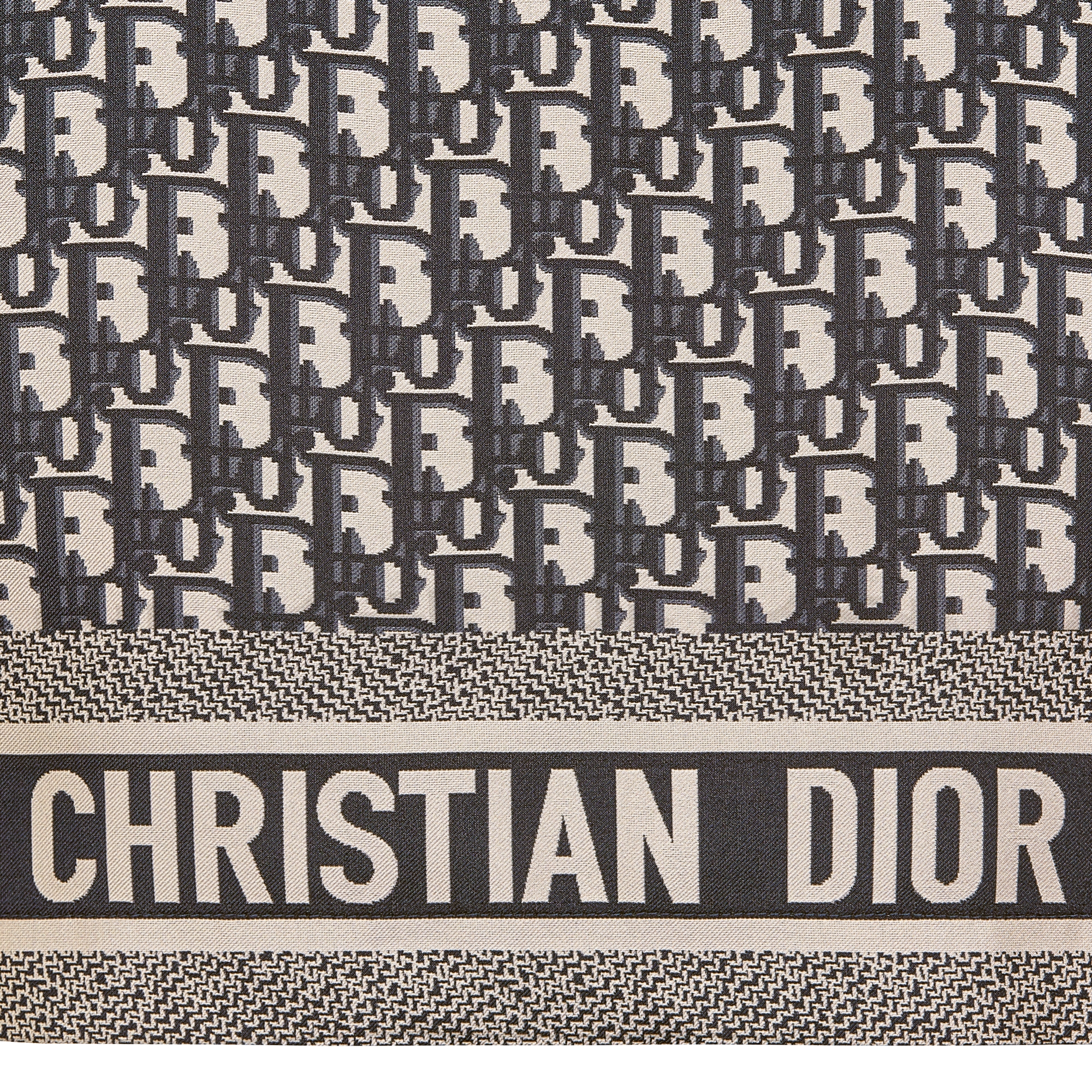 Dior Chez Moi 衬衫 蓝色桑蚕丝斜纹面料 Oblique 印花 E09