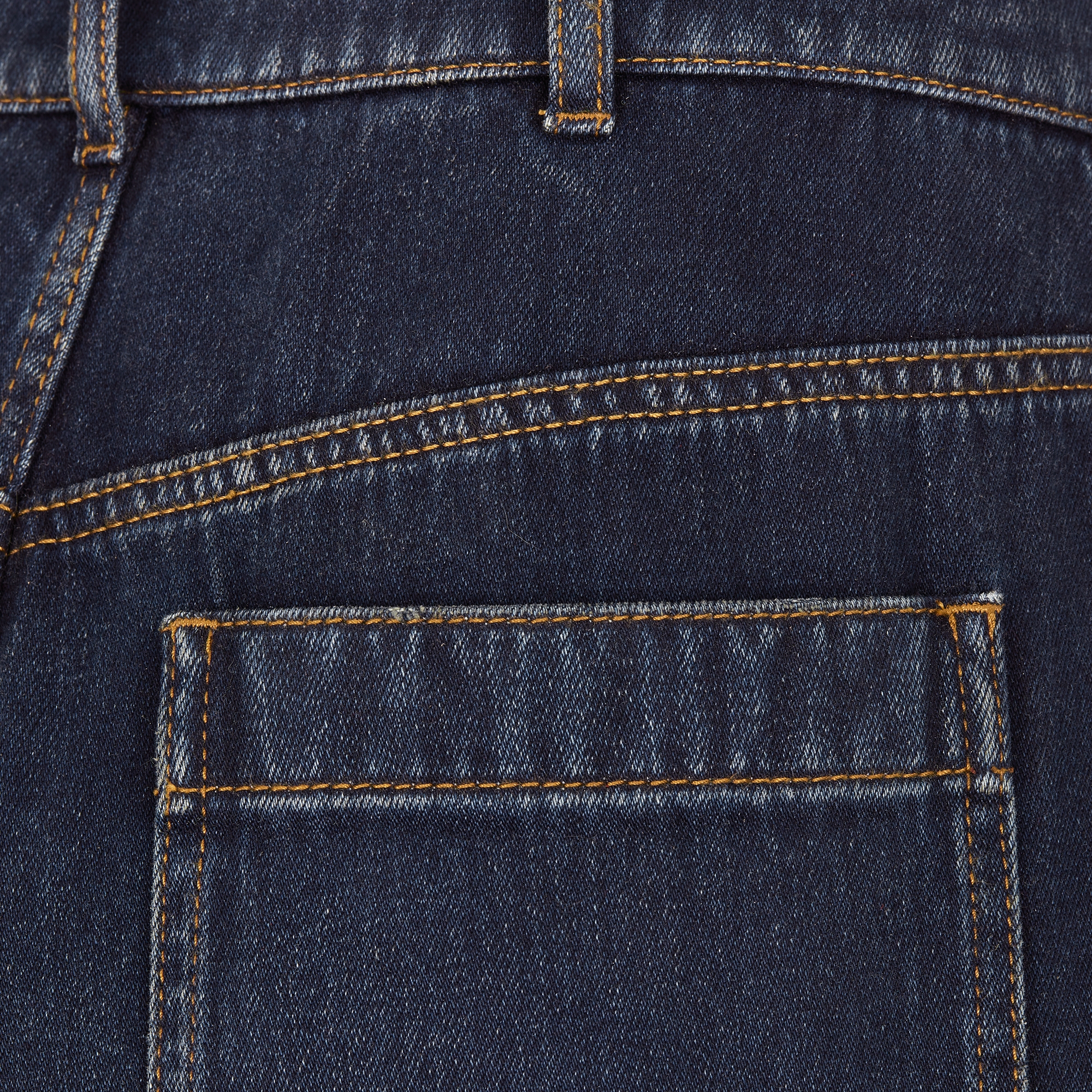 Denim Couture 喇叭形牛仔裤 深蓝色棉质牛仔布 E09