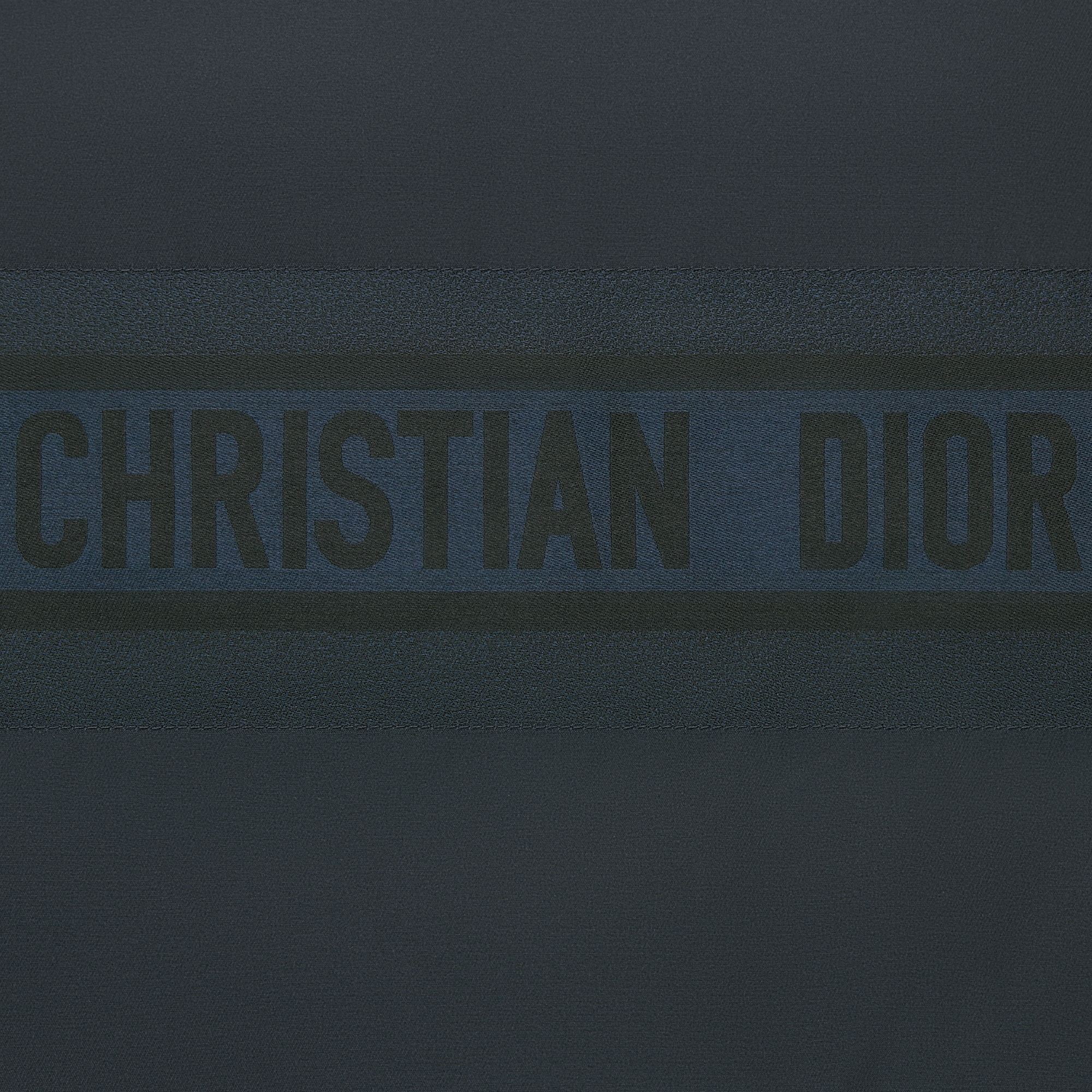 双面短款夹克 蓝色和米白色绗缝塔夫绸科技面料 Oblique 印花 E12