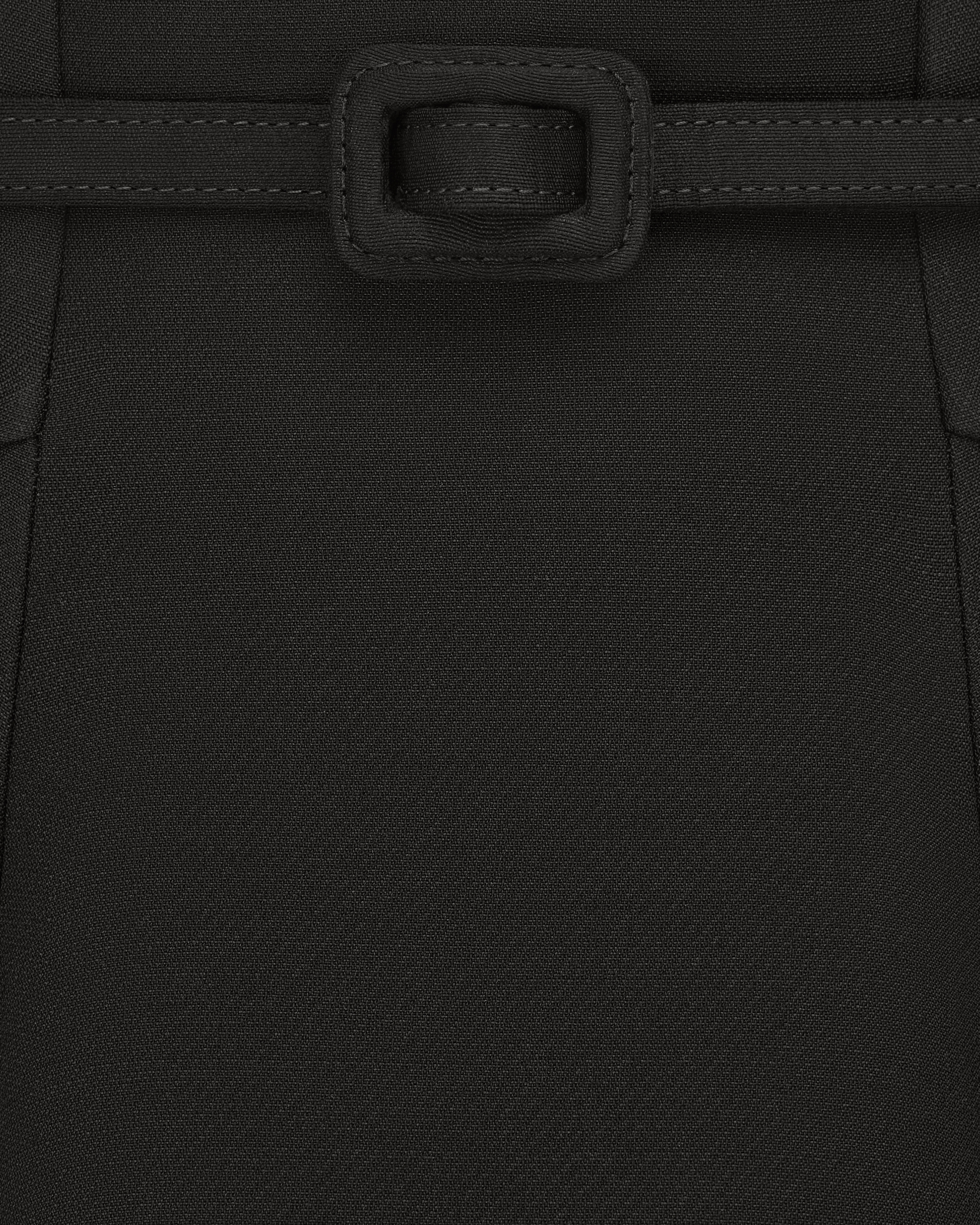 半裙 黑色绵羊毛和桑蚕丝混纺面料 E09