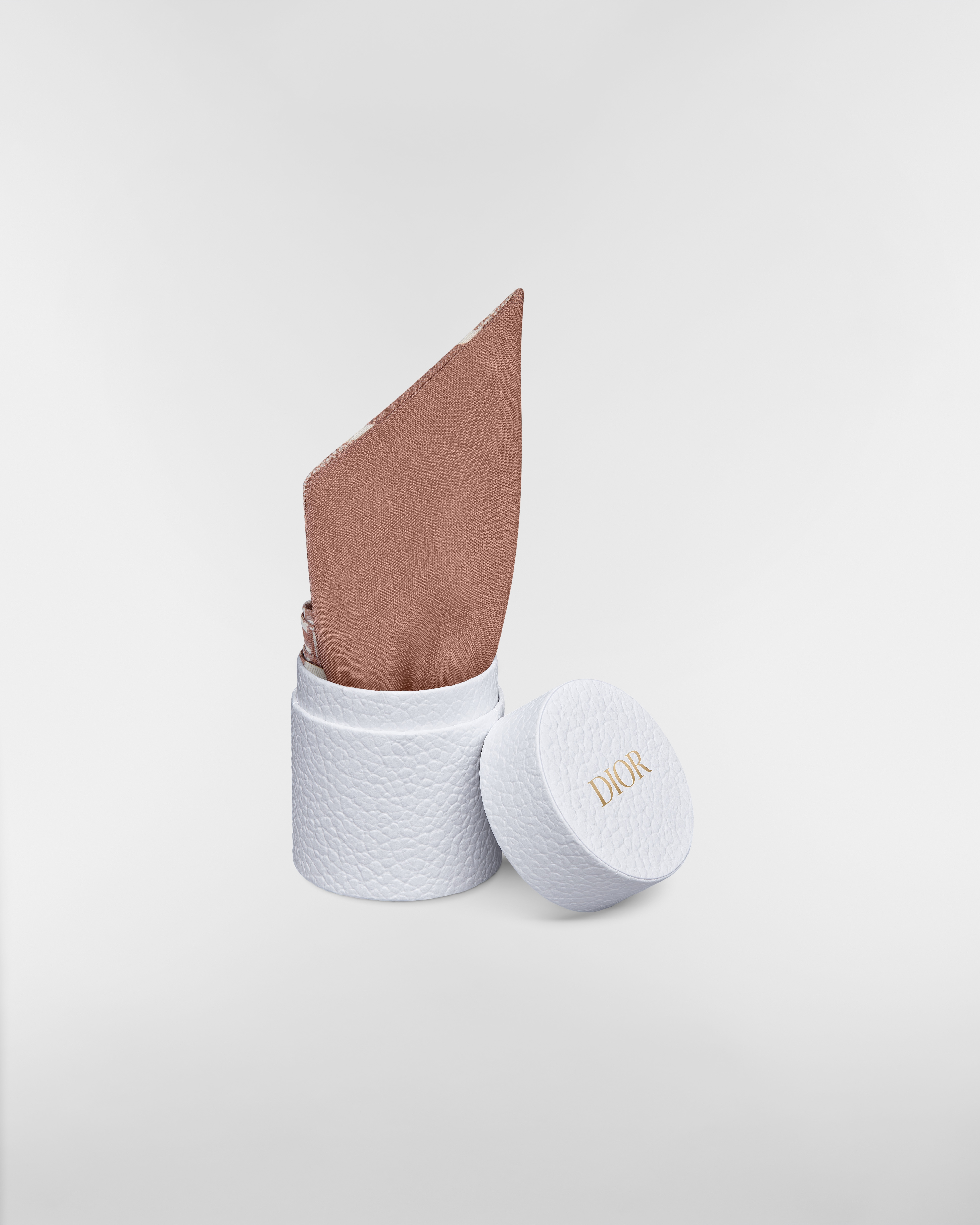 Mitzah 丝巾 玫瑰粉色桑蚕丝斜纹面料 Oblique 印花 E10