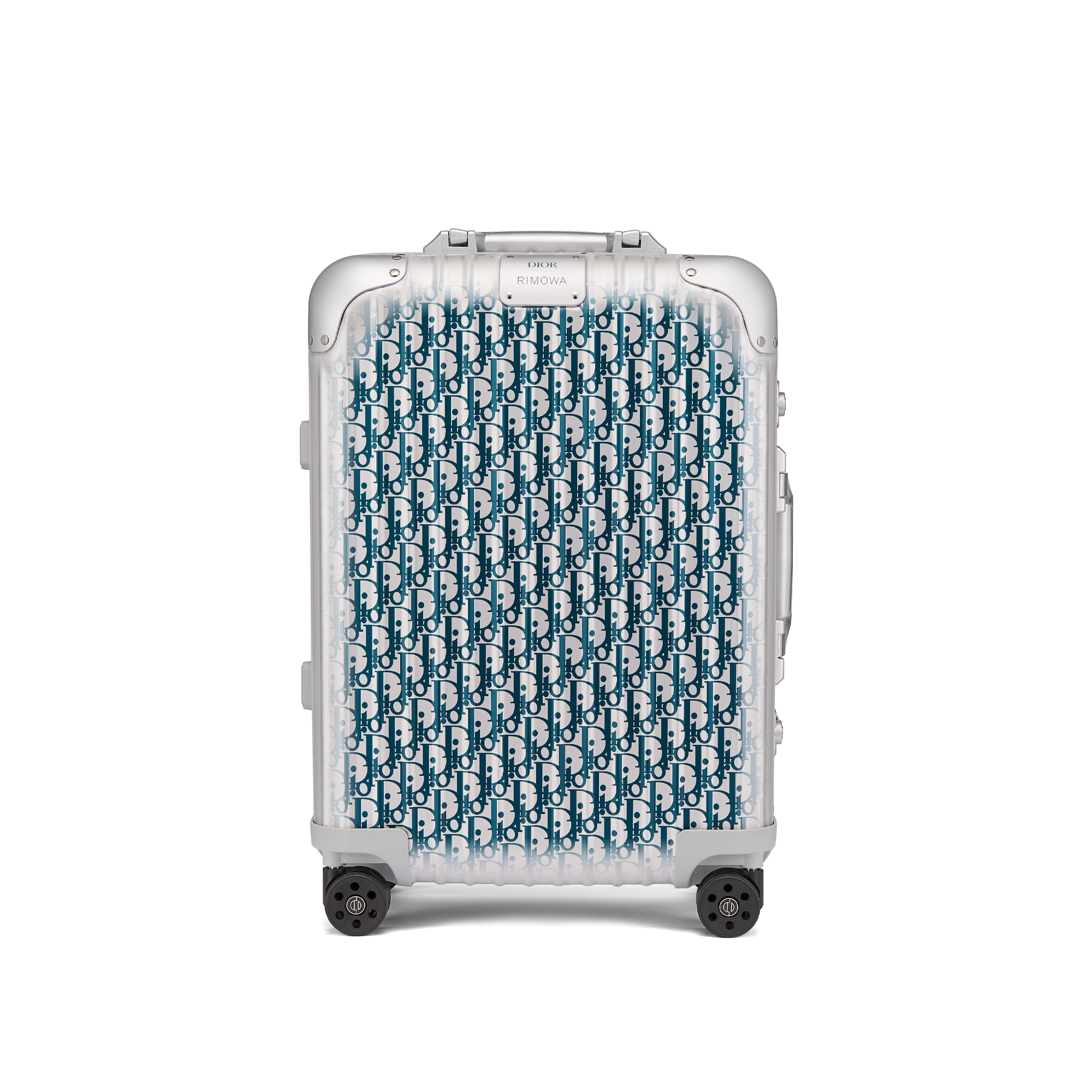 DIOR AND RIMOWA 随身行李箱 渐变蓝色铝镁合金 Oblique 图案 E01