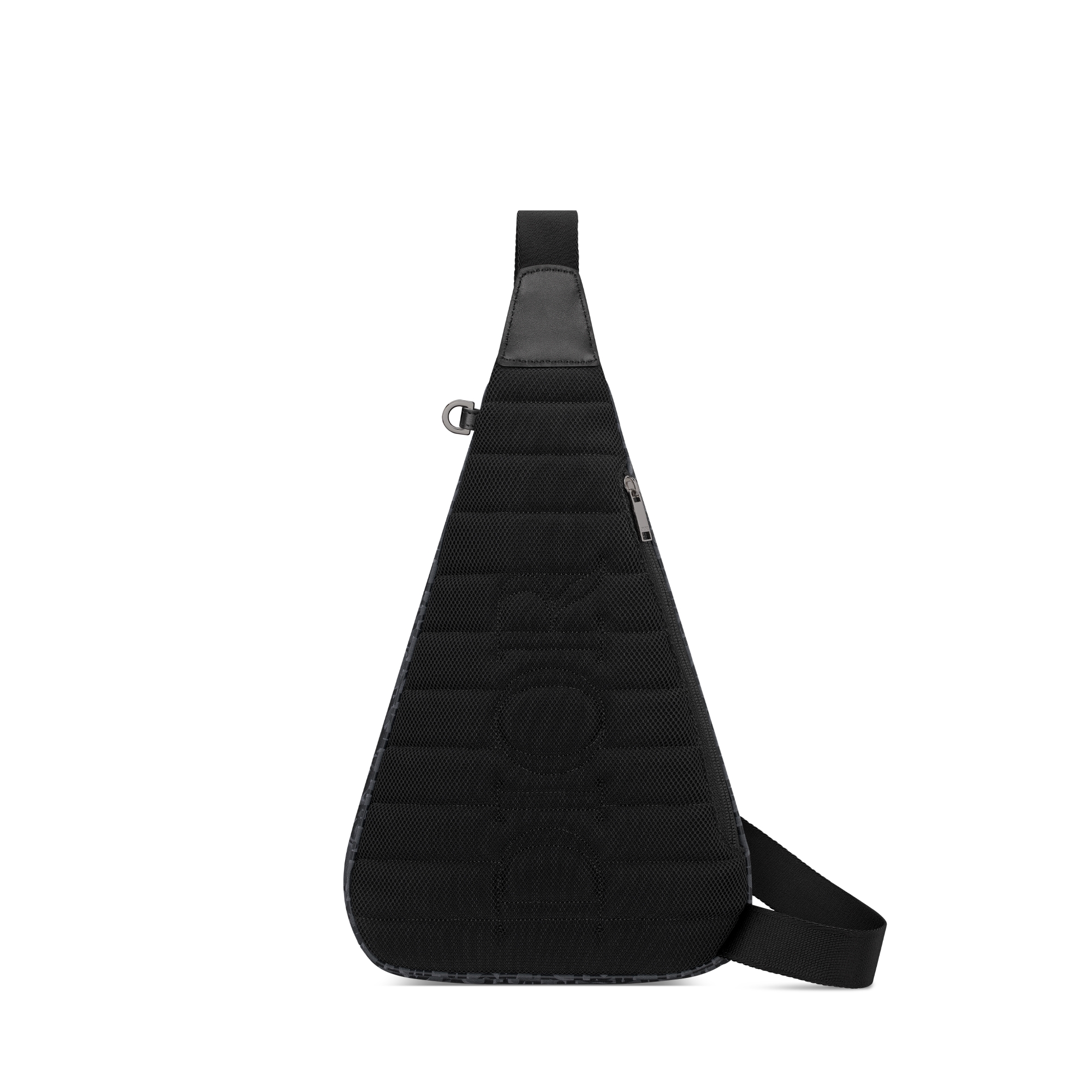 Dior Trek 拉链单肩包 黑色 Oblique 印花尼龙 E08