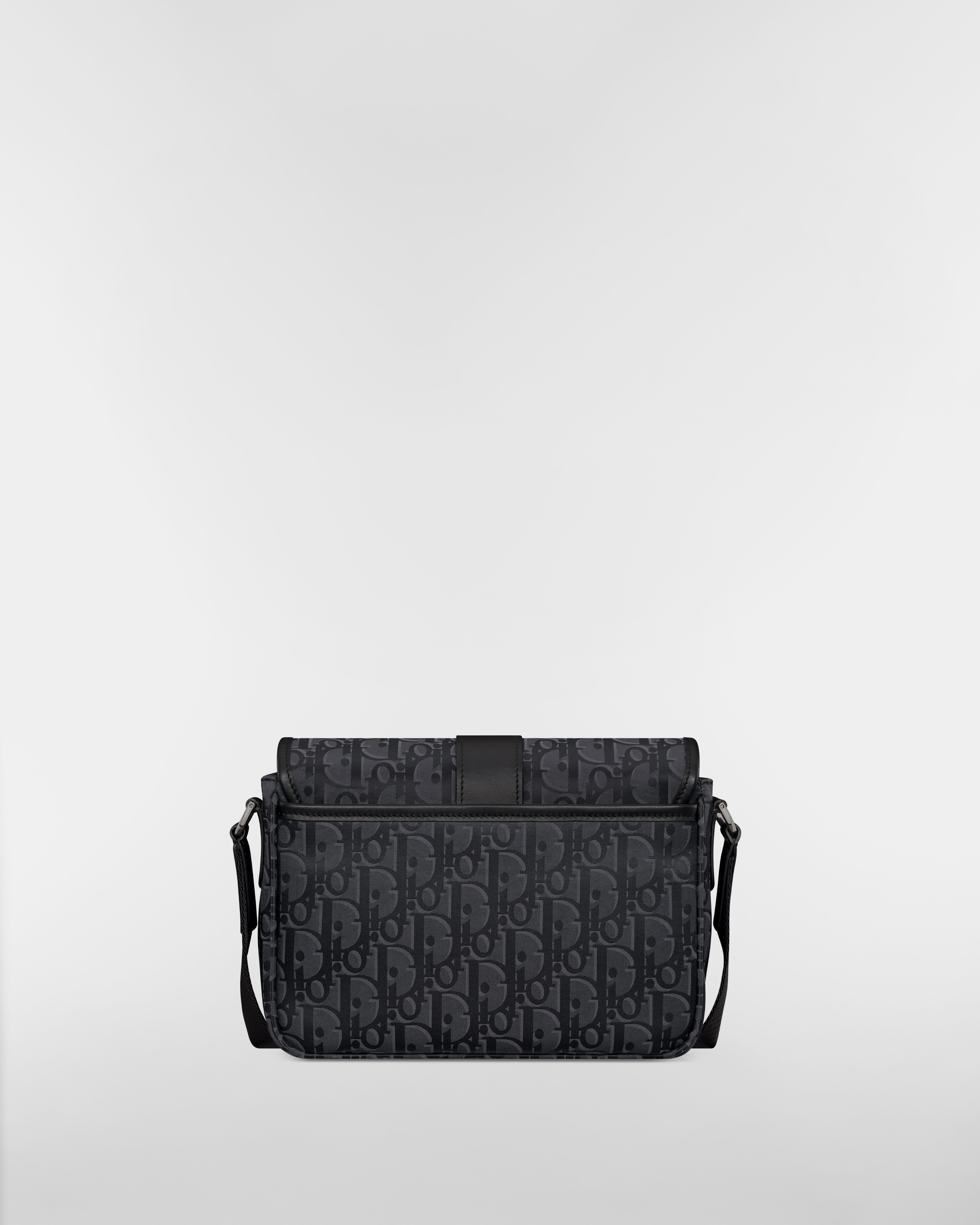 Dior Trek 翻盖信使包 黑色 Oblique 印花尼龙 E08