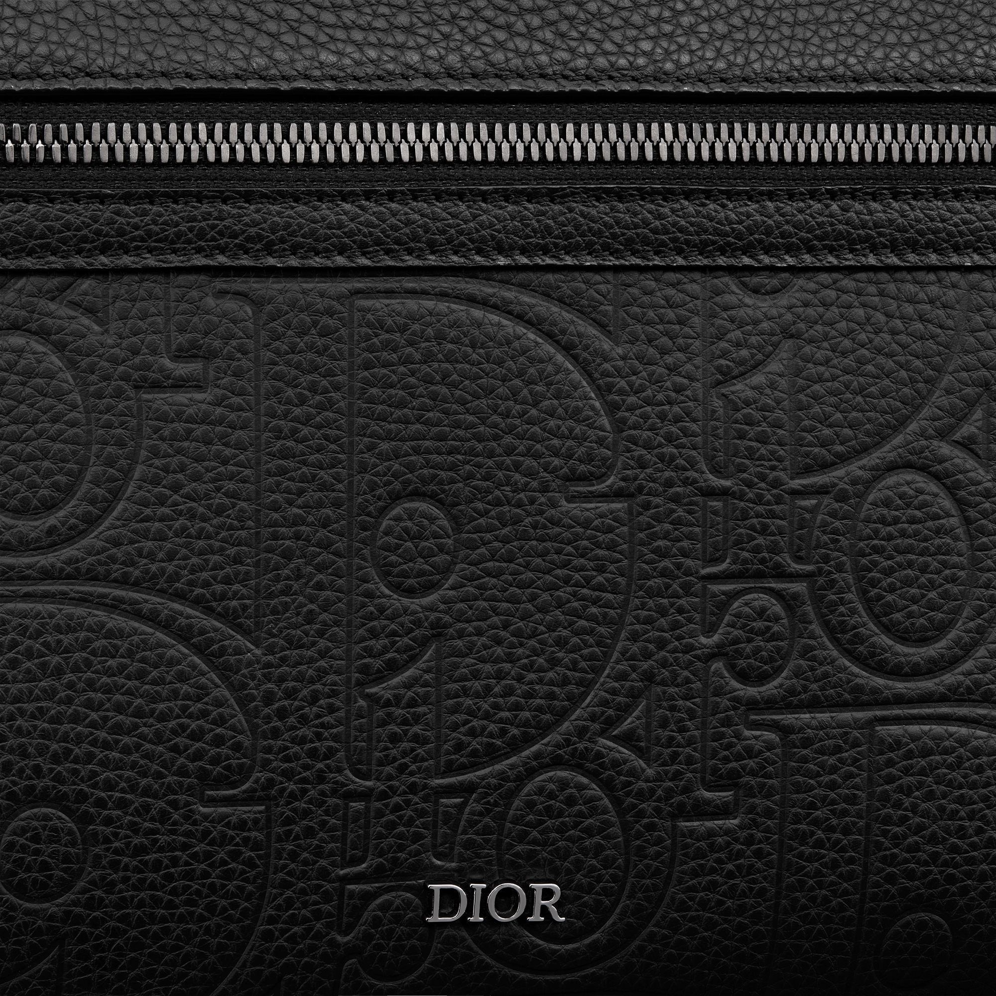 Rider 2.0 拉链双肩背包 黑色 Dior Gravity 印花效果皮革和黑色粒面牛皮革 E09