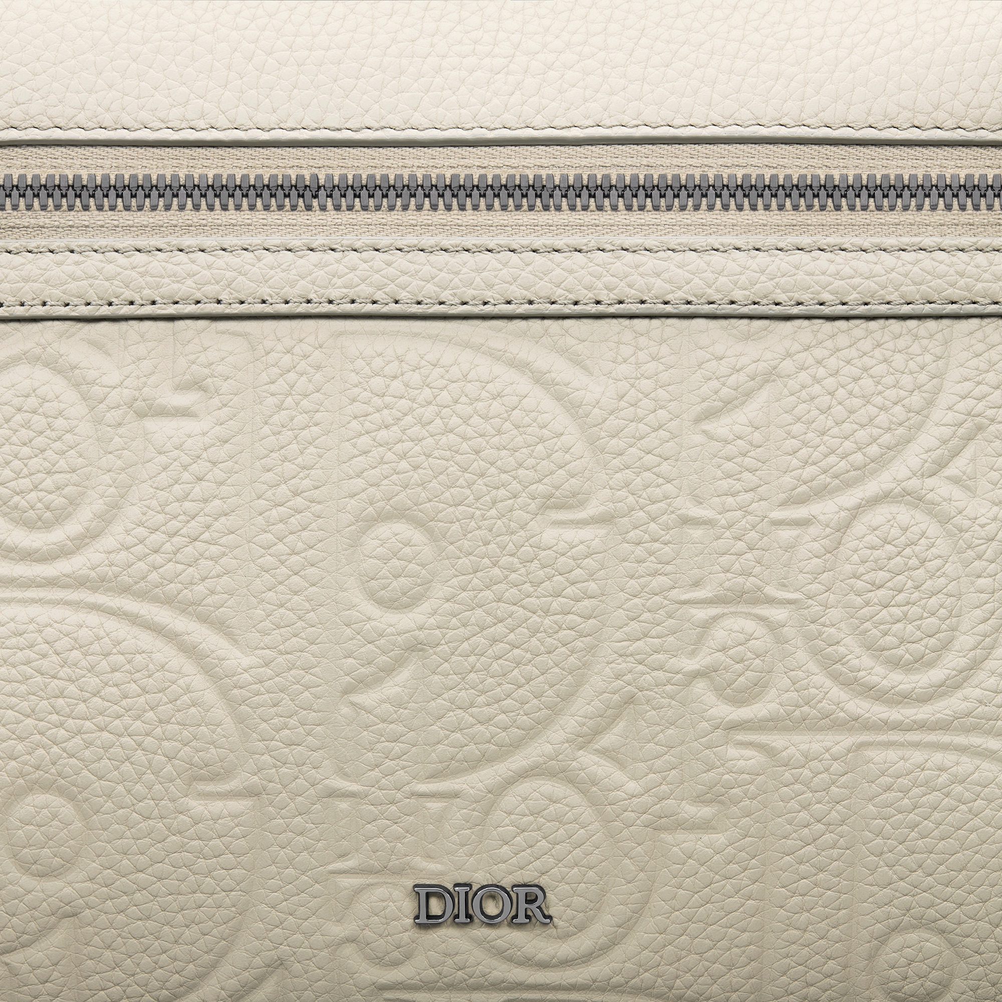 Rider 2.0 拉链双肩背包 米色 Dior Gravity 印花效果皮革和米色粒面牛皮革 E09