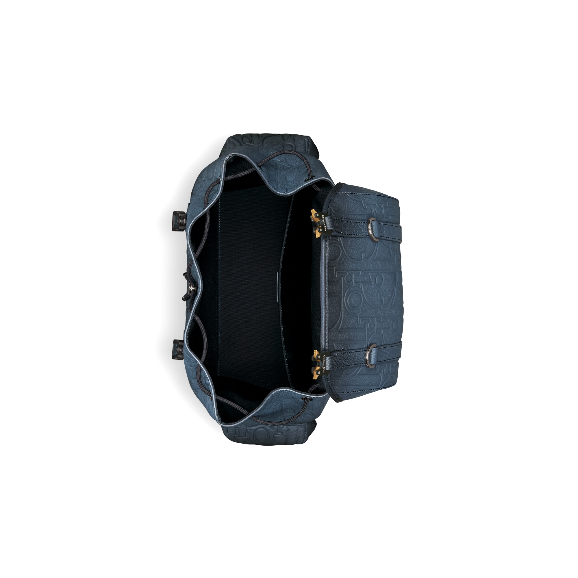 Dior Hit The Road 翻盖双肩背包 蓝黑渐变色 Dior Gravity 印花效果皮革和蓝黑渐变色粒面牛皮革 E06