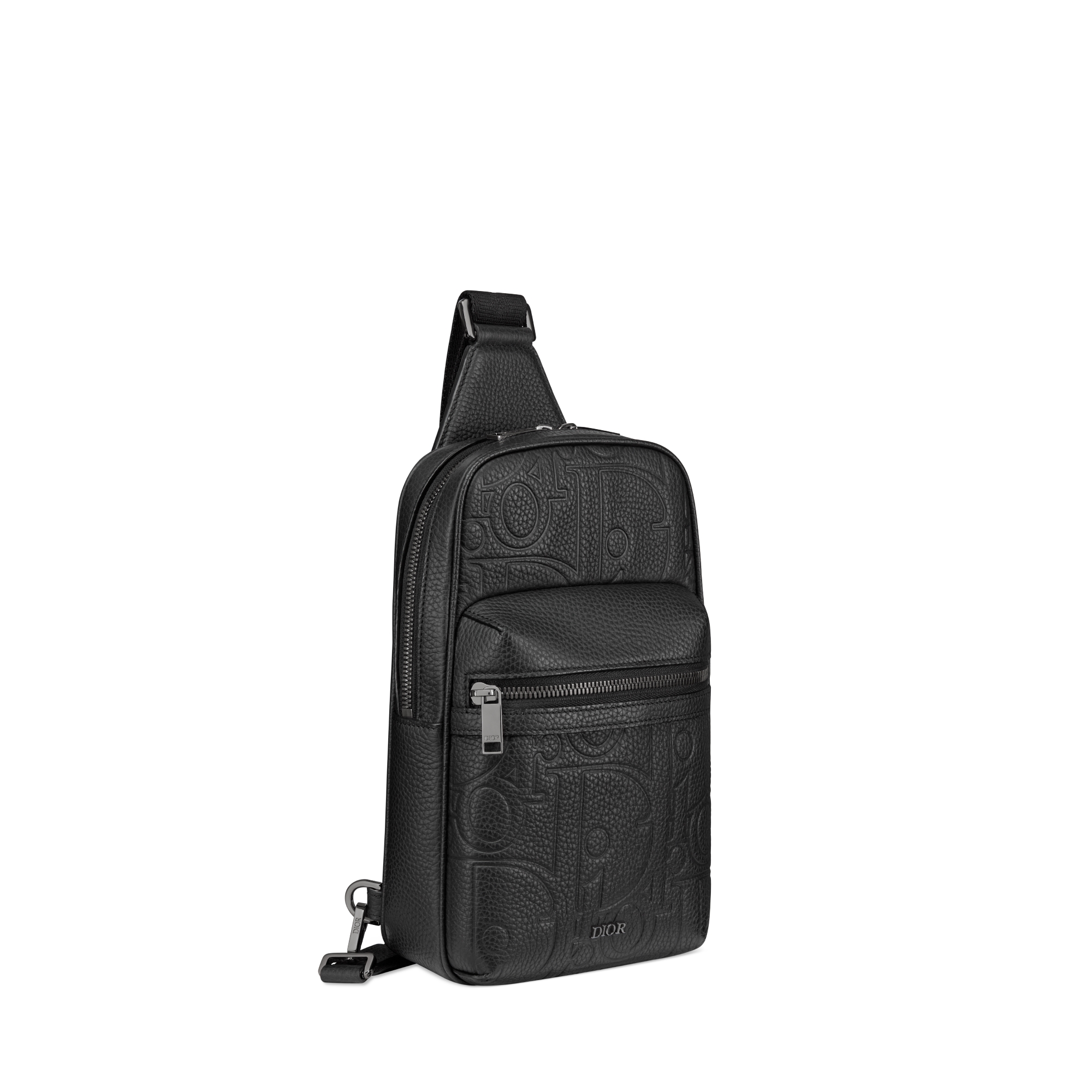 Rider 2.0 单肩包 黑色 Dior Gravity 印花效果皮革和黑色粒面牛皮革 E03