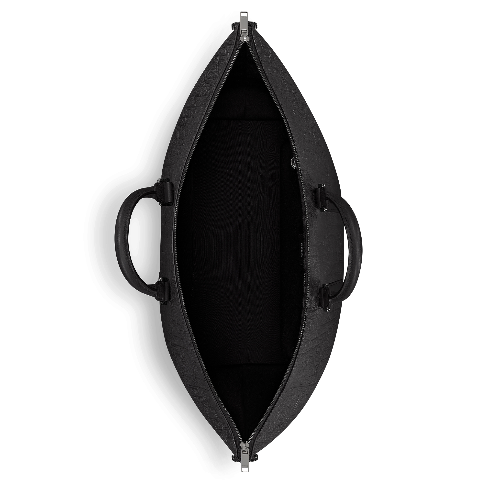 Weekender 40 手袋 黑色 Dior Gravity 印花效果皮革和黑色粒面牛皮革 E06