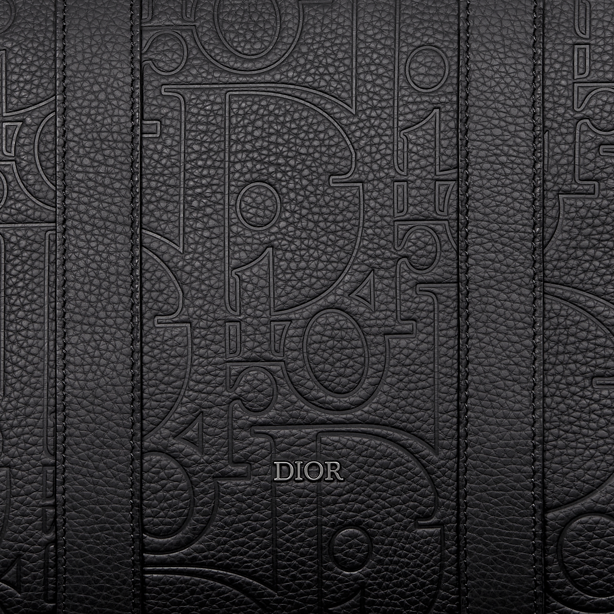 Weekender 40 手袋 黑色 Dior Gravity 印花效果皮革和黑色粒面牛皮革 E09