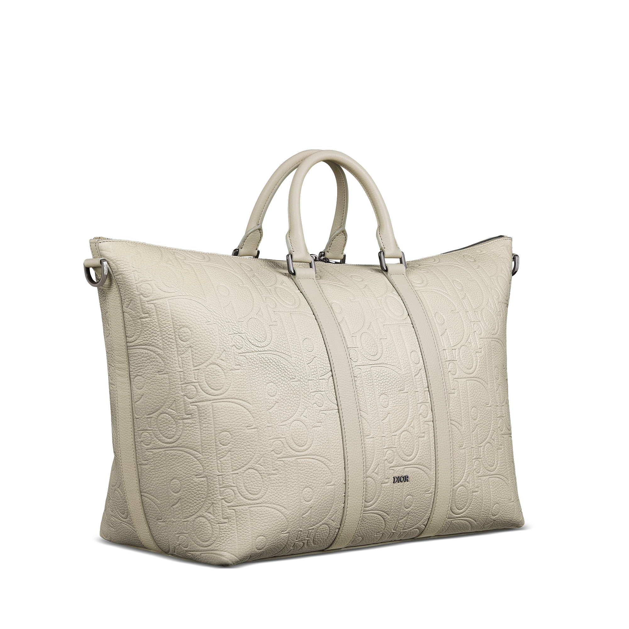 Weekender 40 手袋 米色 Dior Gravity 印花效果皮革和米色粒面牛皮革 E03