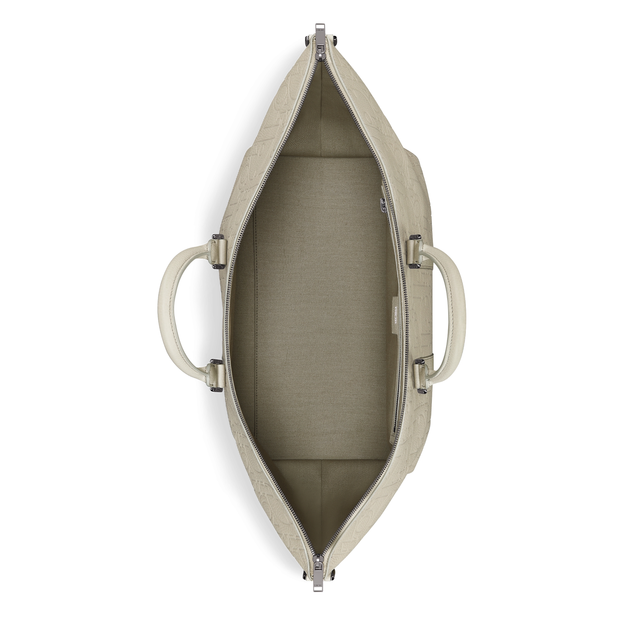 Weekender 40 手袋 米色 Dior Gravity 印花效果皮革和米色粒面牛皮革 E06