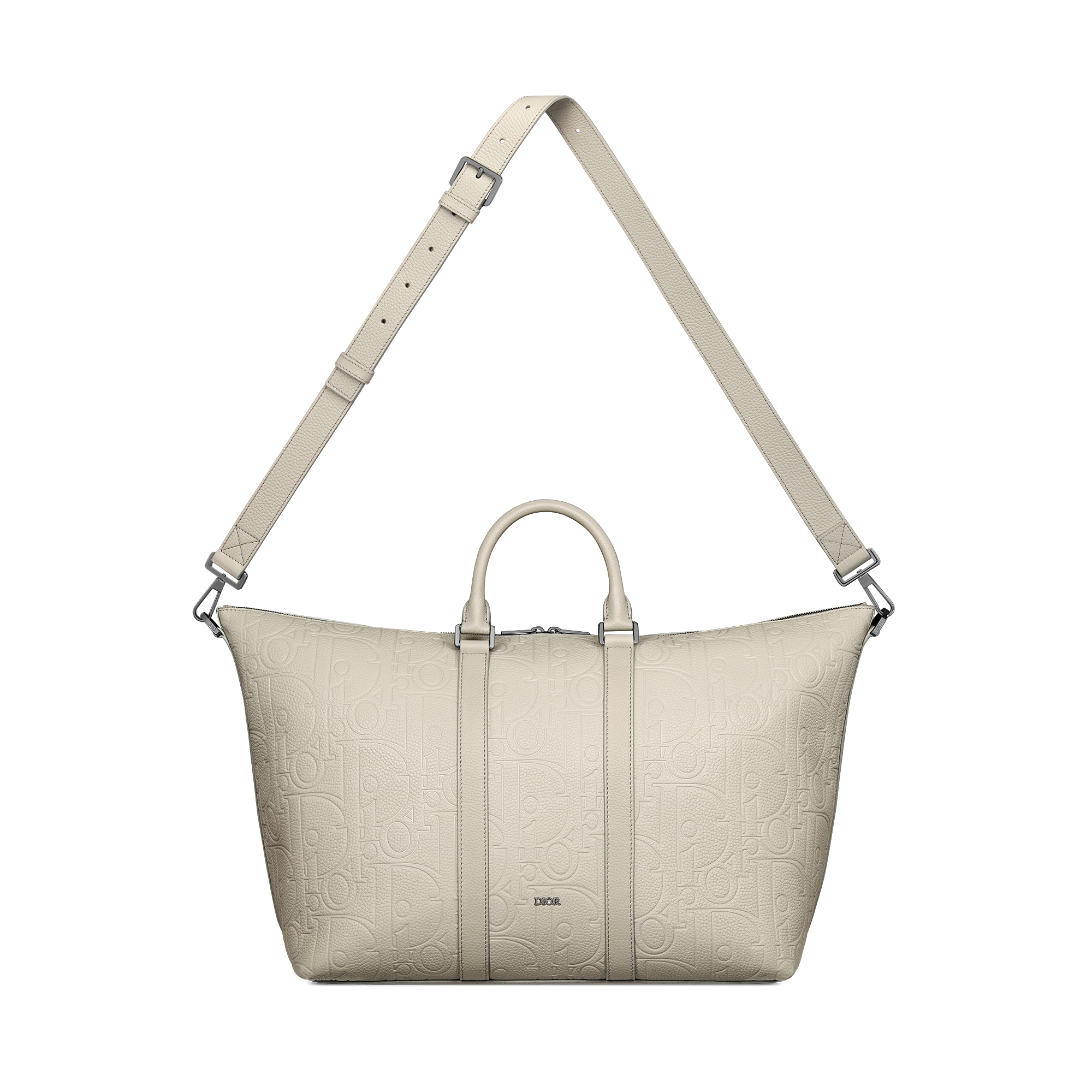 Weekender 40 手袋 米色 Dior Gravity 印花效果皮革和米色粒面牛皮革 E07