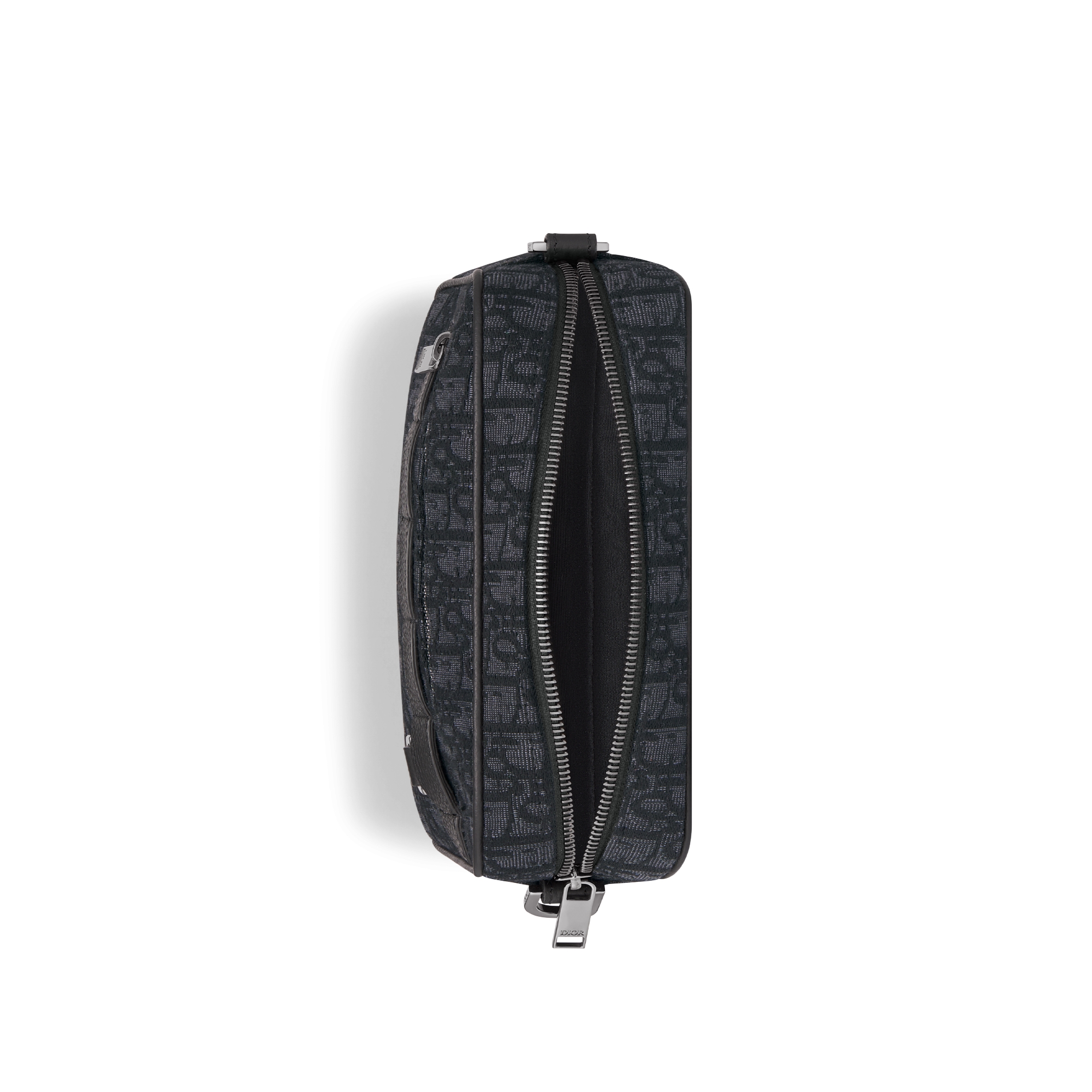 Safari 手袋（附肩带） 黑色 Oblique 印花面料 E06