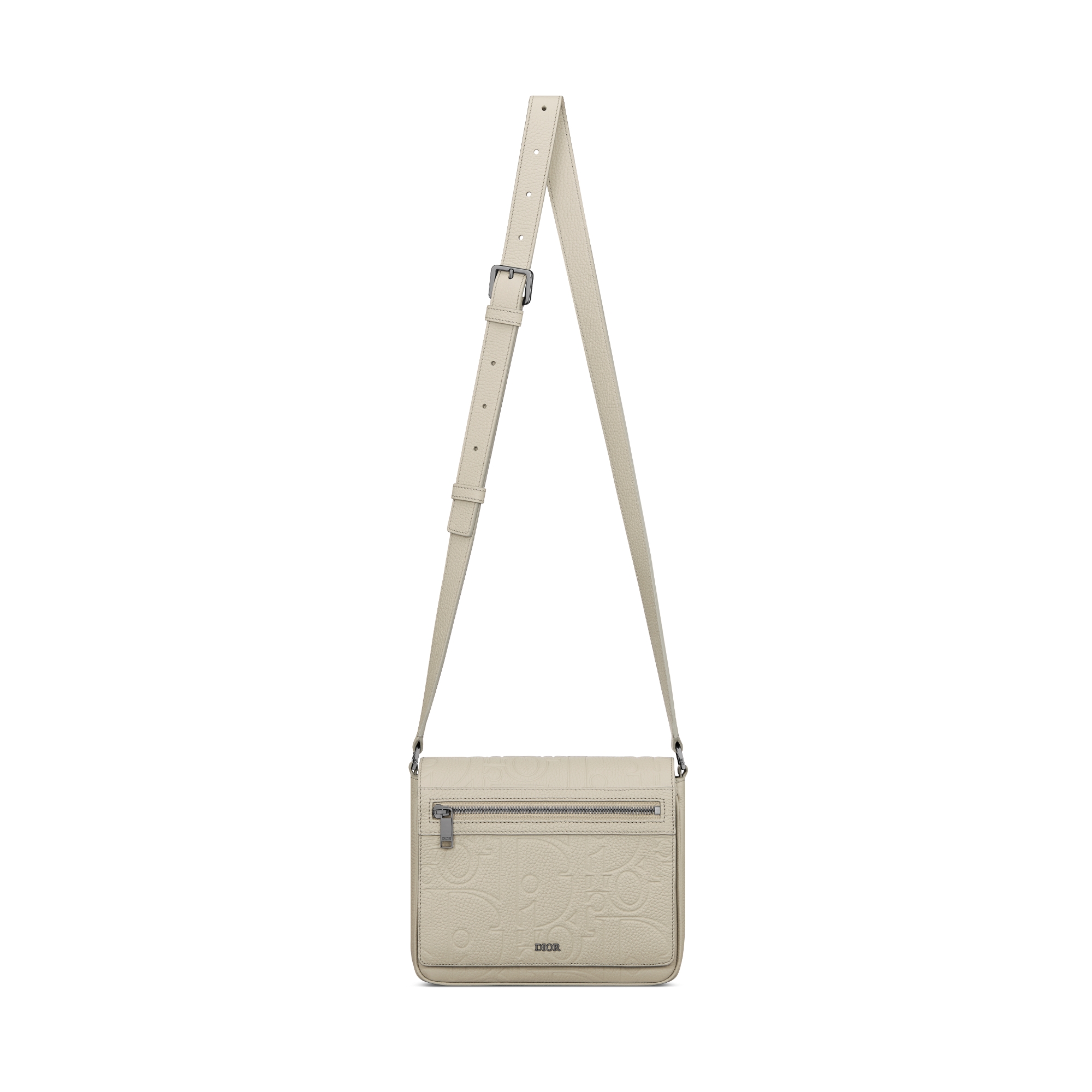 翻盖信使包 米色 Dior Gravity 印花效果皮革和米色粒面牛皮革 E07