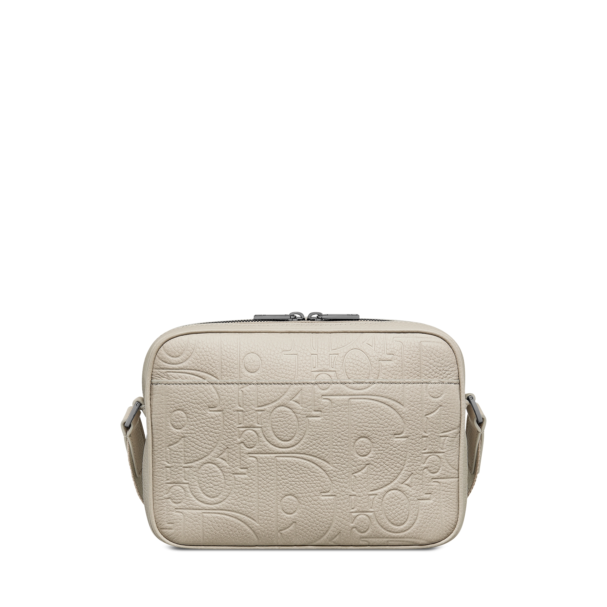 Rider 2.0 拉链式信使包 米色 Dior Gravity 印花效果皮革和米色粒面牛皮革 E08