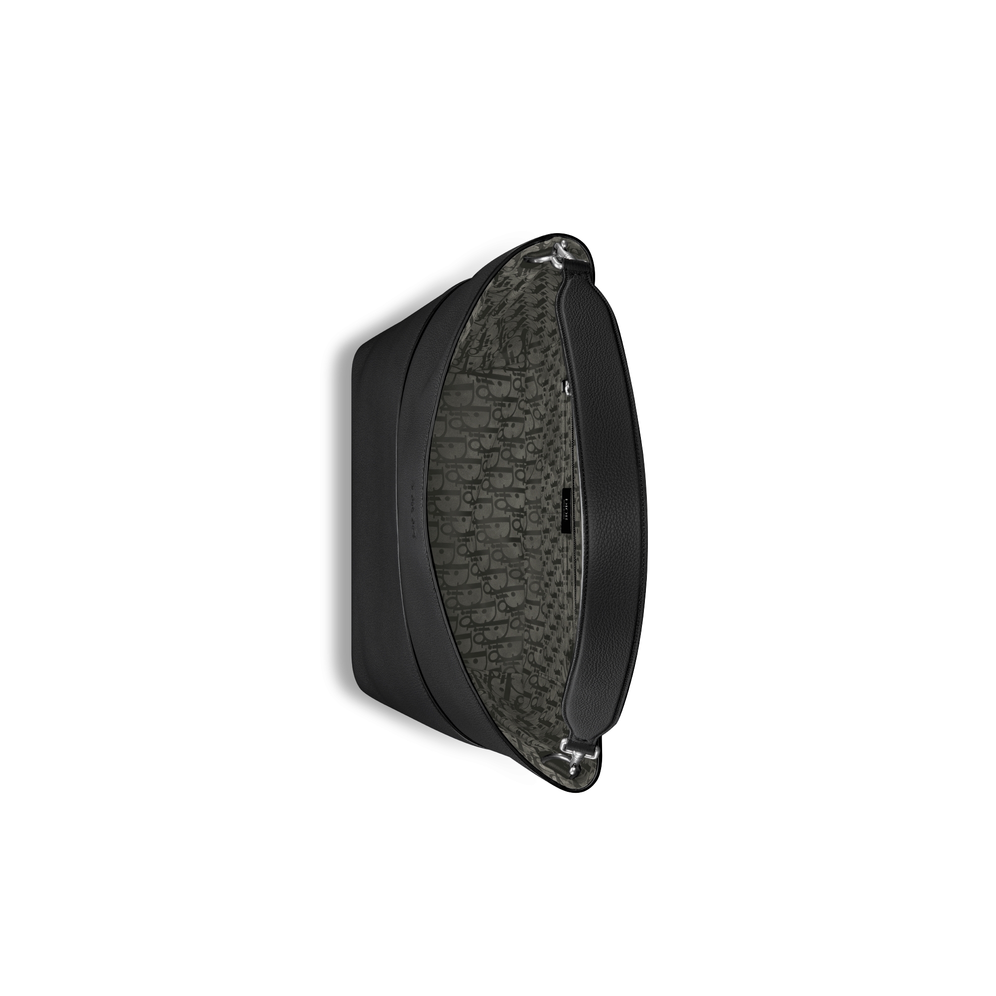 Dior Privé 竖版水饺包 黑色 Dior Icons 牛皮革 E06