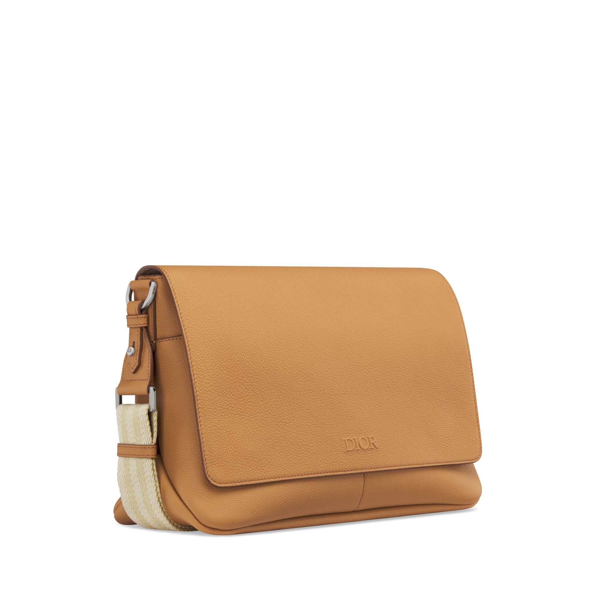 Dior Privé 翻盖信使包 棕色 Dior Icons 牛皮革 E03