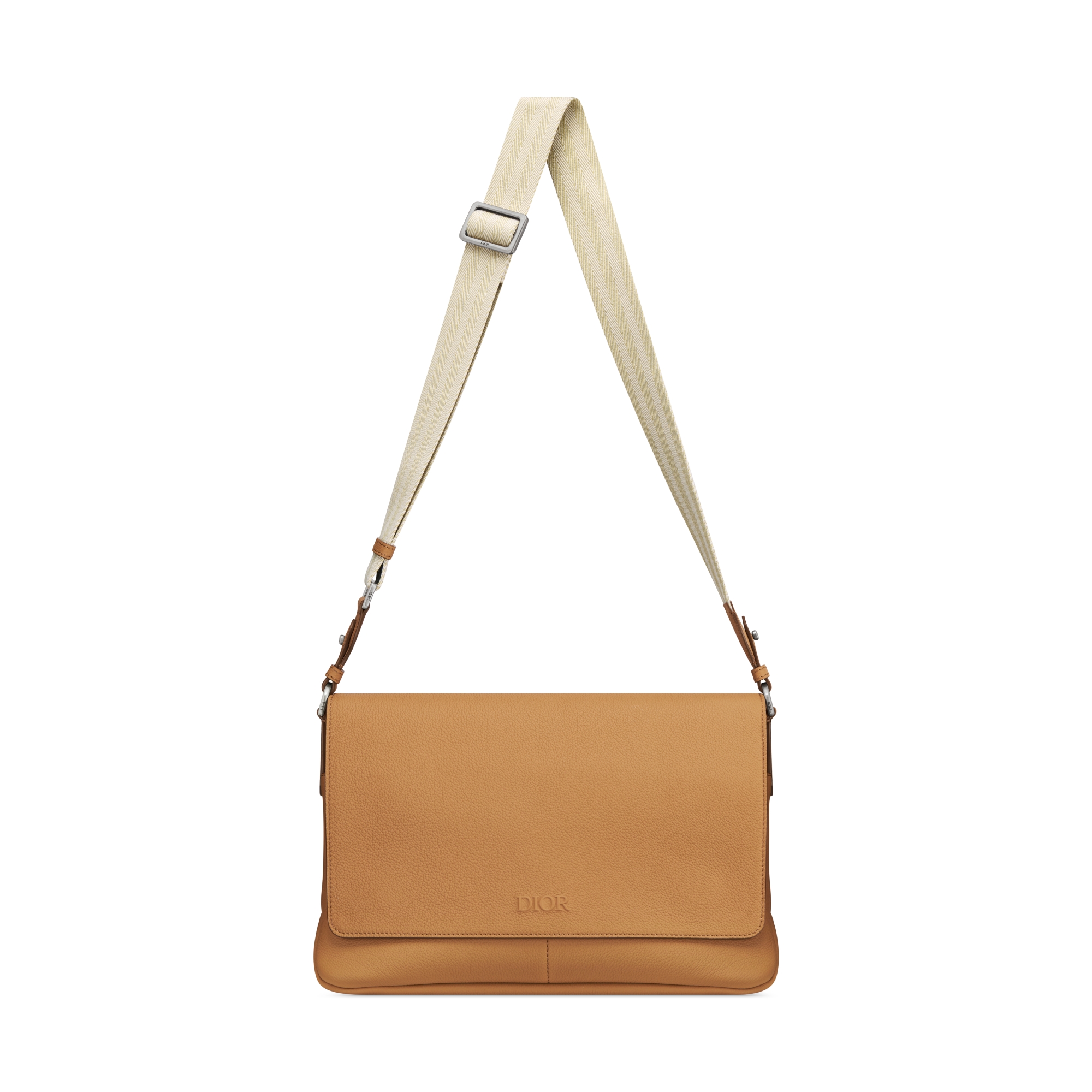 Dior Privé 翻盖信使包 棕色 Dior Icons 牛皮革 E07