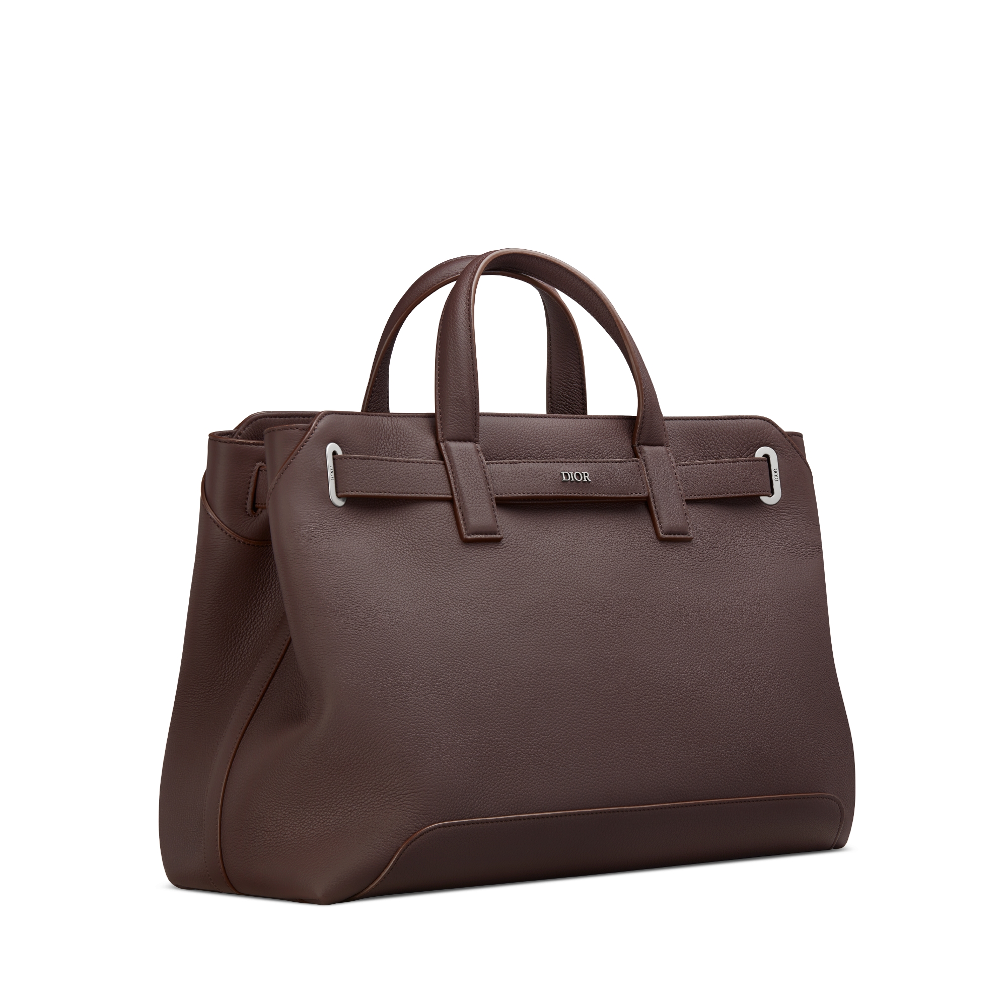 中号 Dior Normandie 手袋 棕色 Dior Icons 牛皮革 E03