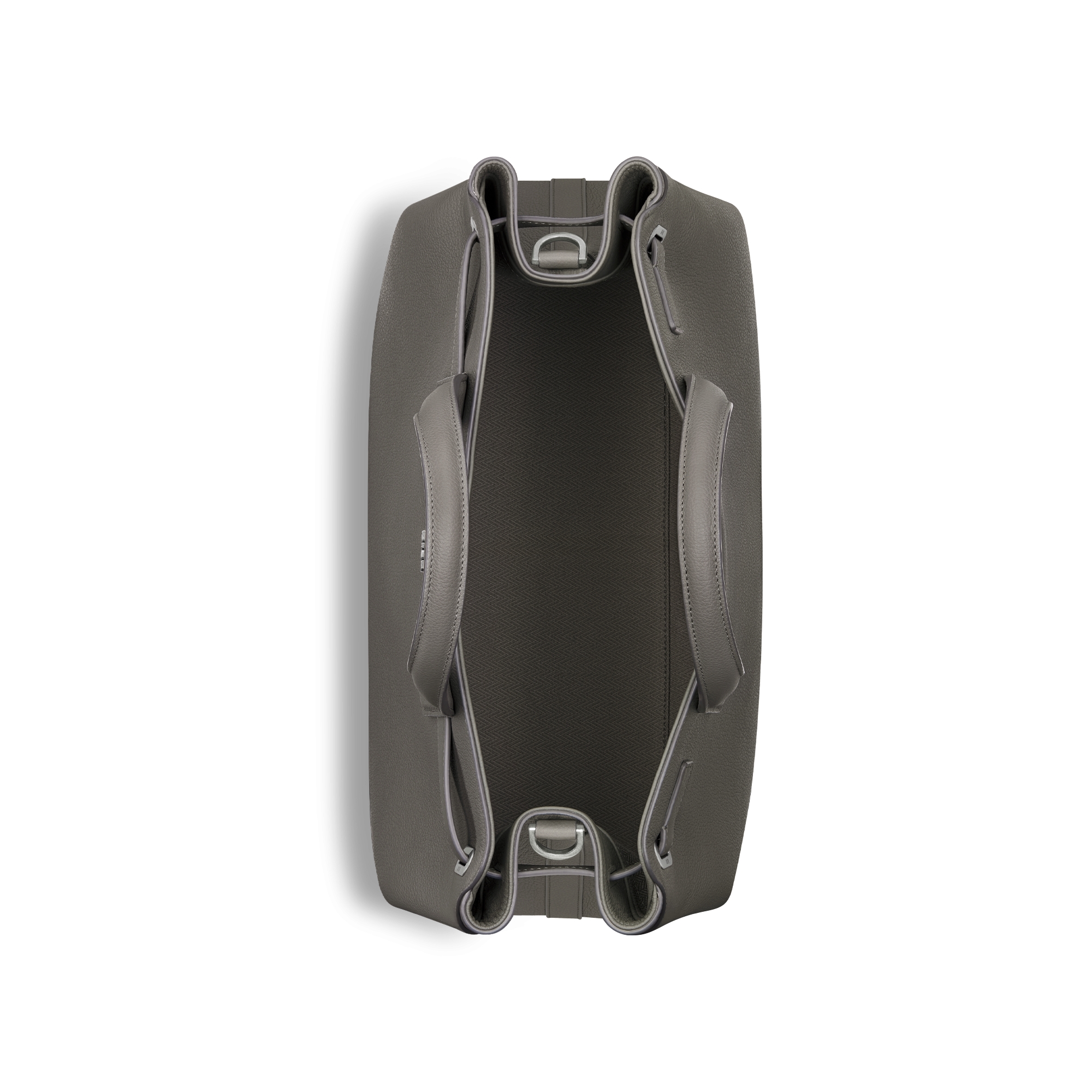 中号 Dior Normandie 手袋 灰色 Dior Icons 牛皮革 E06