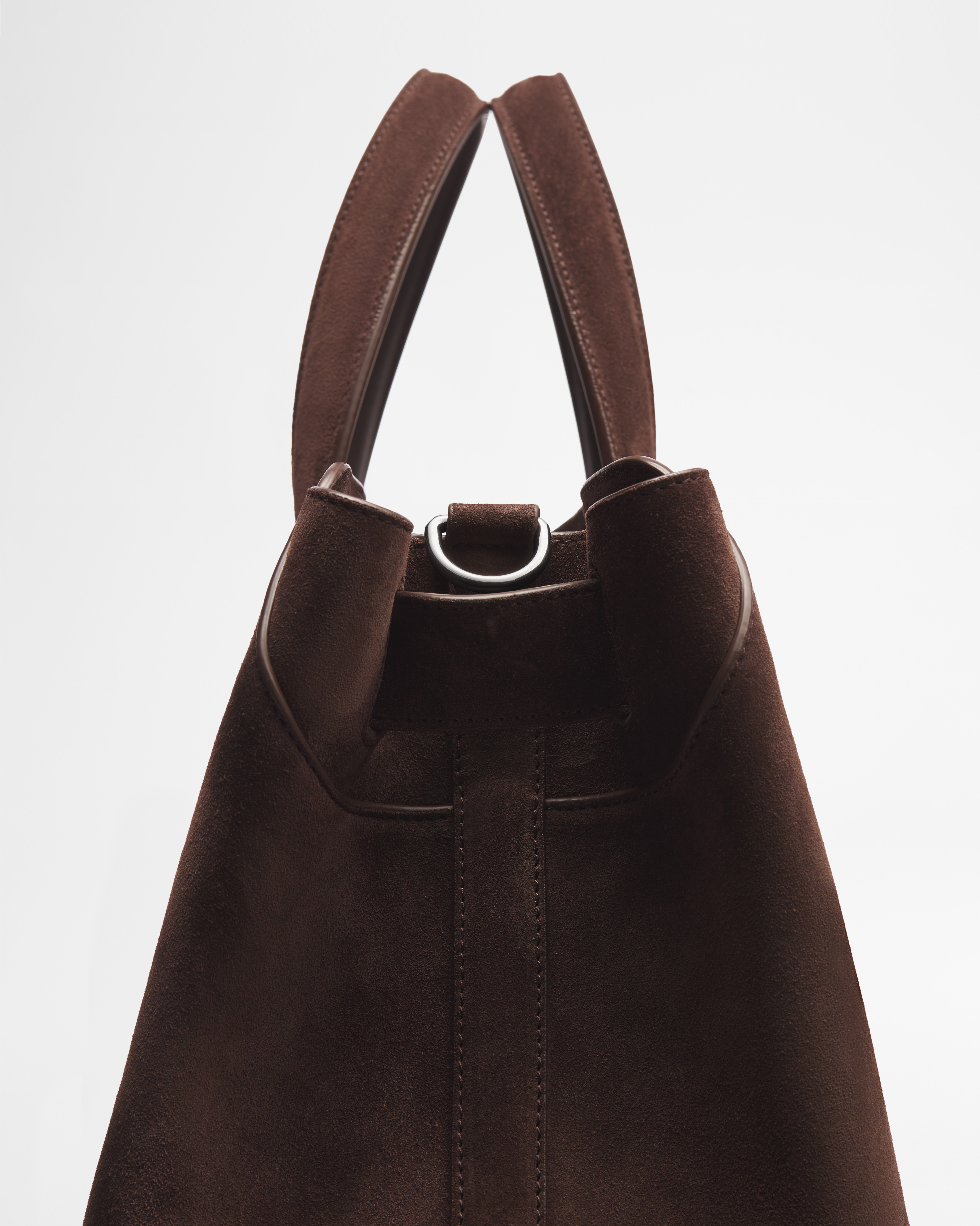 中号 Dior Normandie 手袋 深棕色绒面革 E10