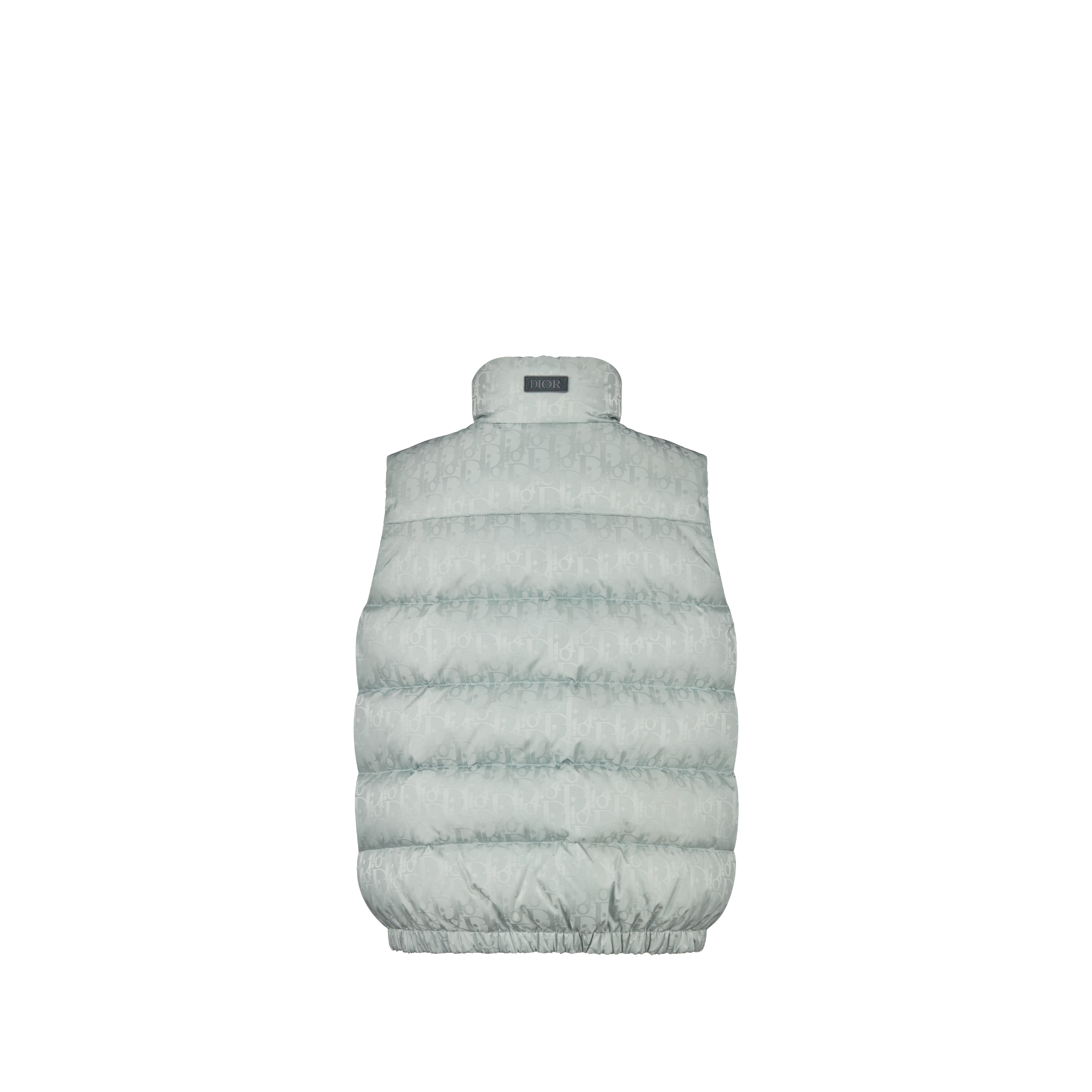 儿童羽绒背心 银色调防水效果提花科技面料 Oblique 印花 E08