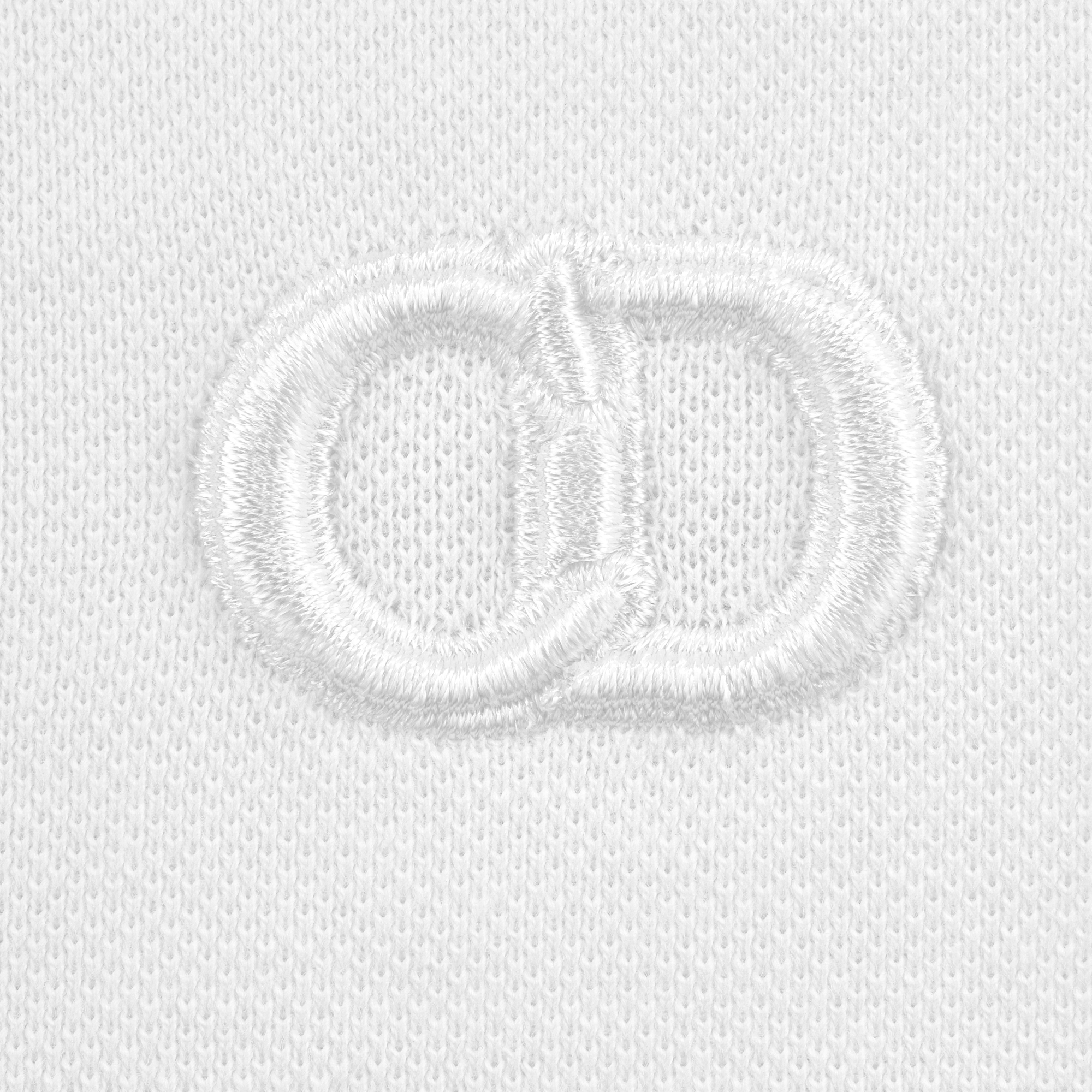 婴幼儿 Polo 衫 白色棉质珠地布 CD Icon 刺绣 E09