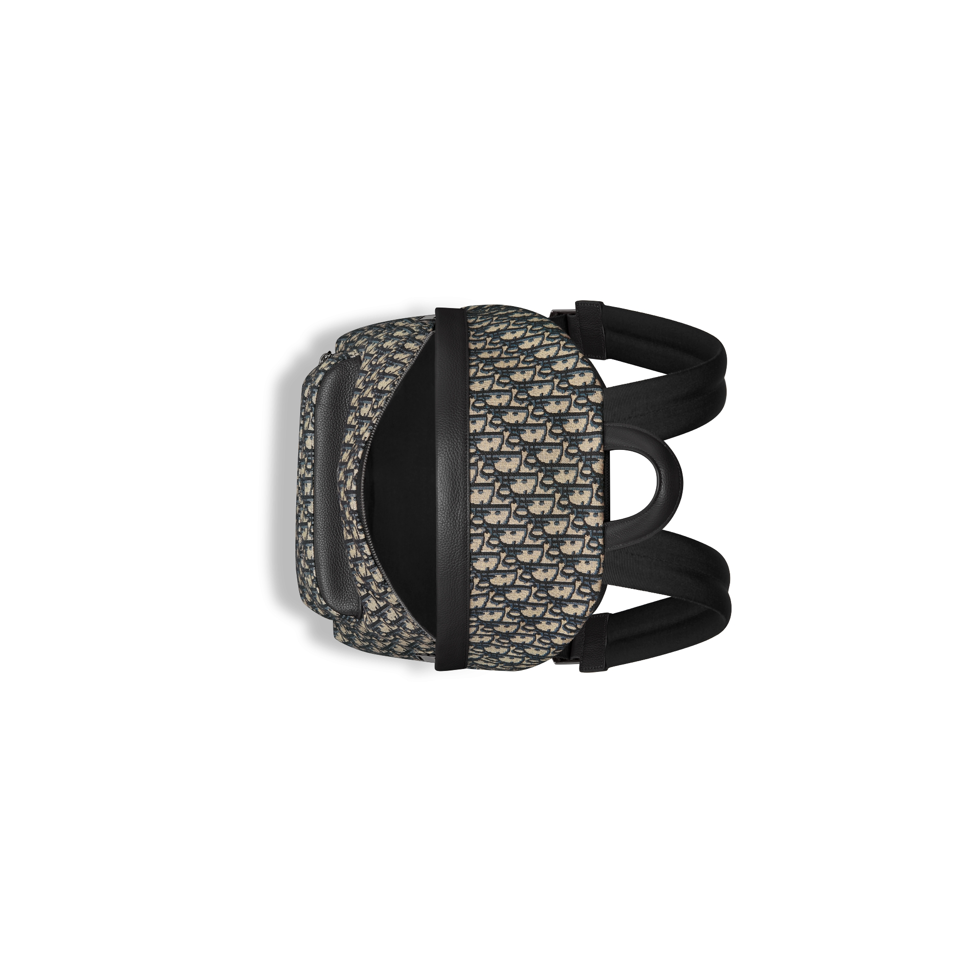 Rider 双肩背包 米色和黑色 Oblique 印花面料 E06