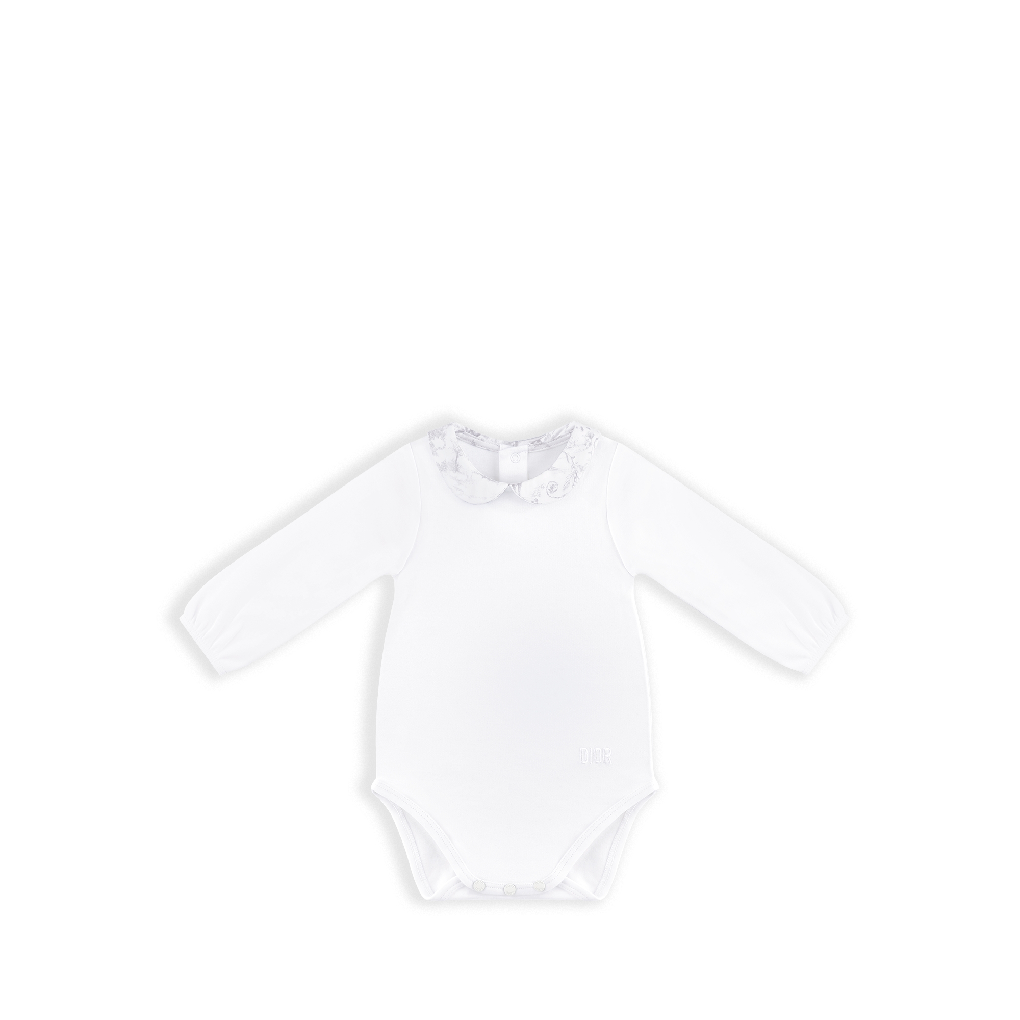 新生儿礼品套装 白色棉质双面布和缎面面料搭配灰色茹伊印花 E02