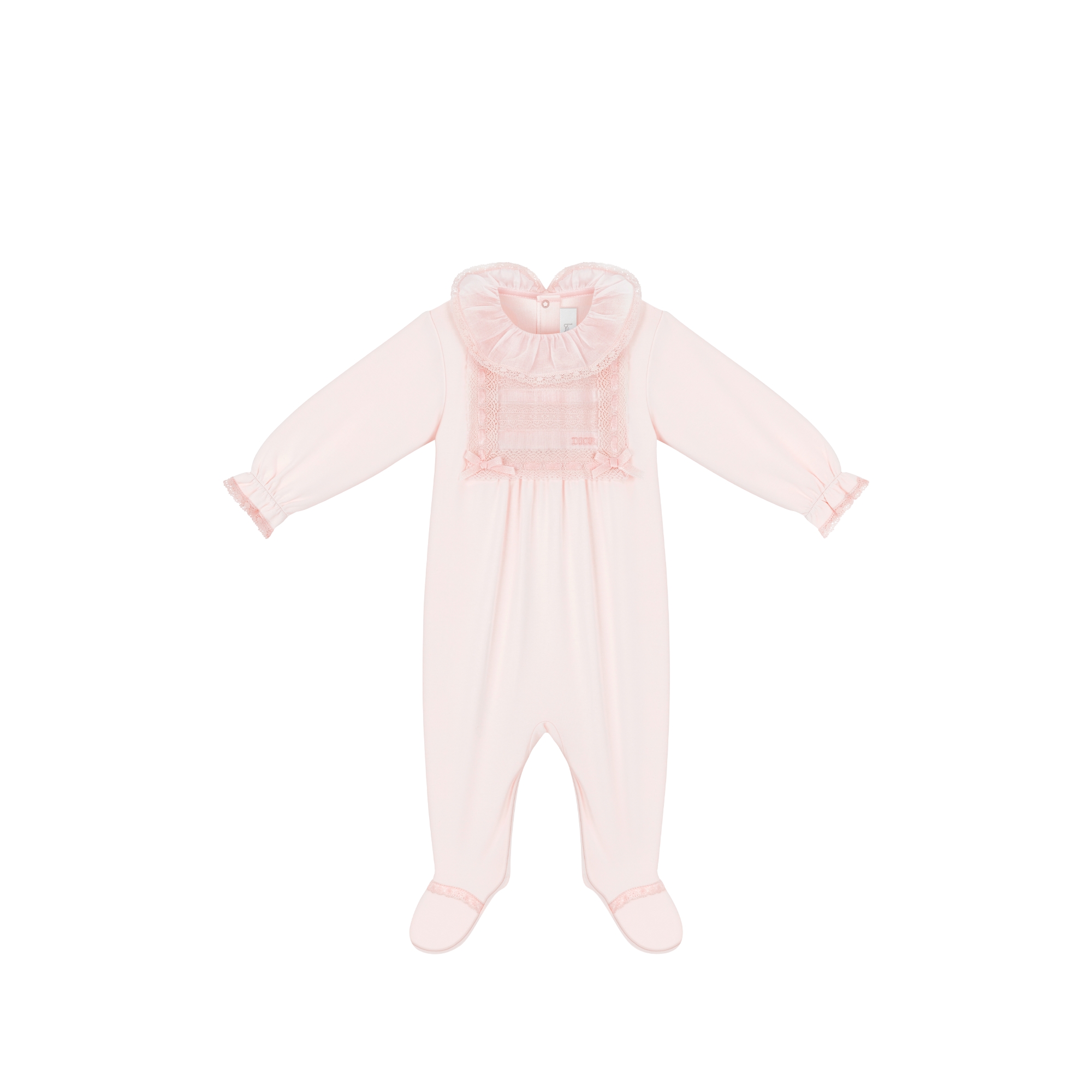 Nanouchka 新生儿礼品套装 淡粉色棉质双面布和薄纱 E02