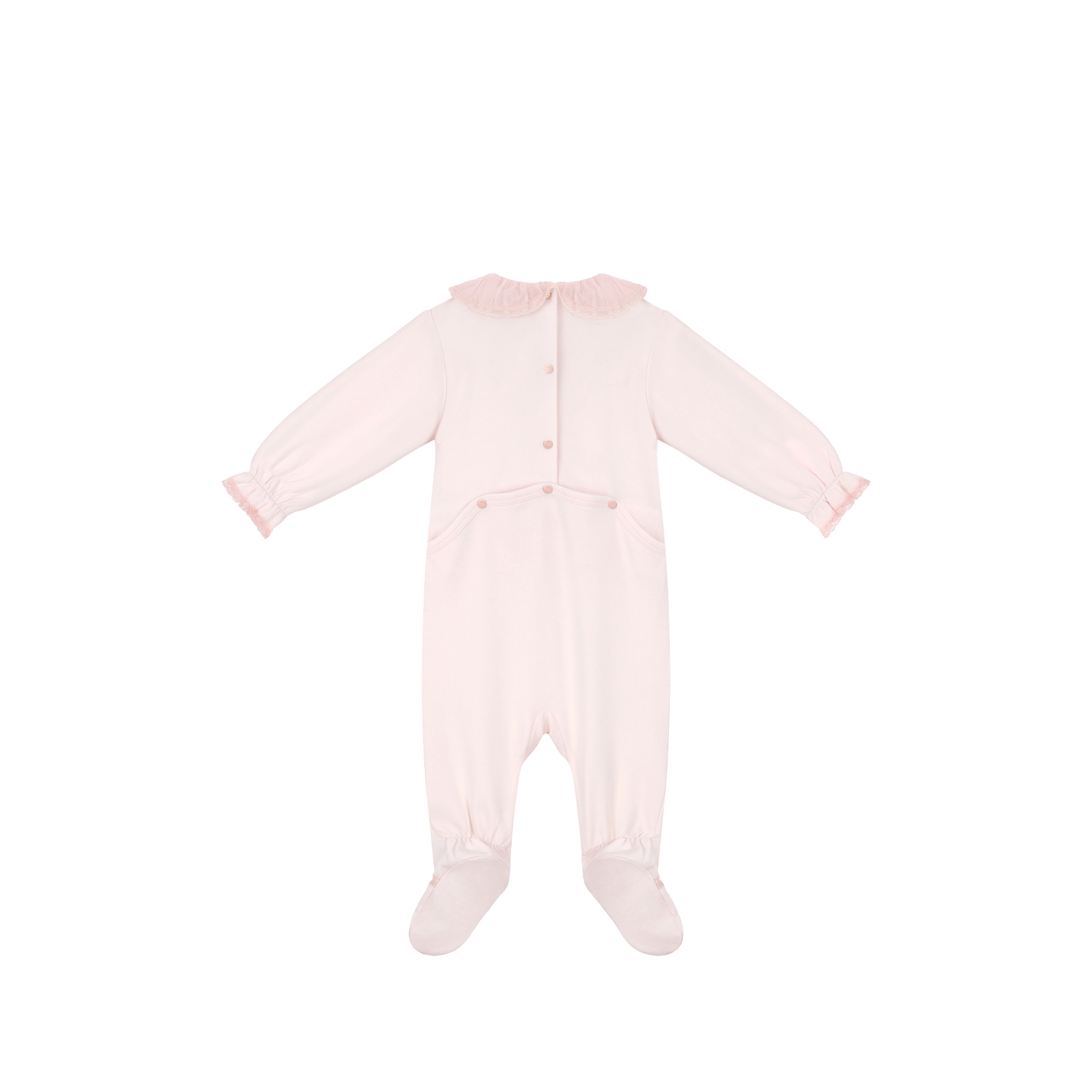 Nanouchka 新生儿礼品套装 淡粉色棉质双面布和薄纱 E03