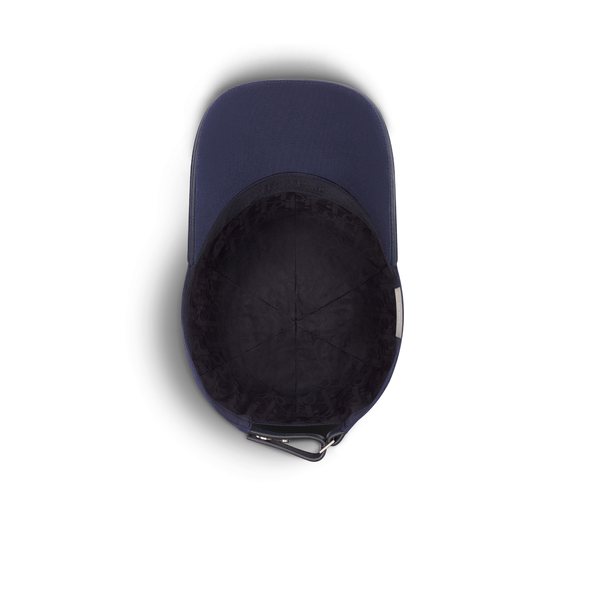 棒球帽 海军蓝色棉质帆布 Christian Dior Couture 刺绣 E08