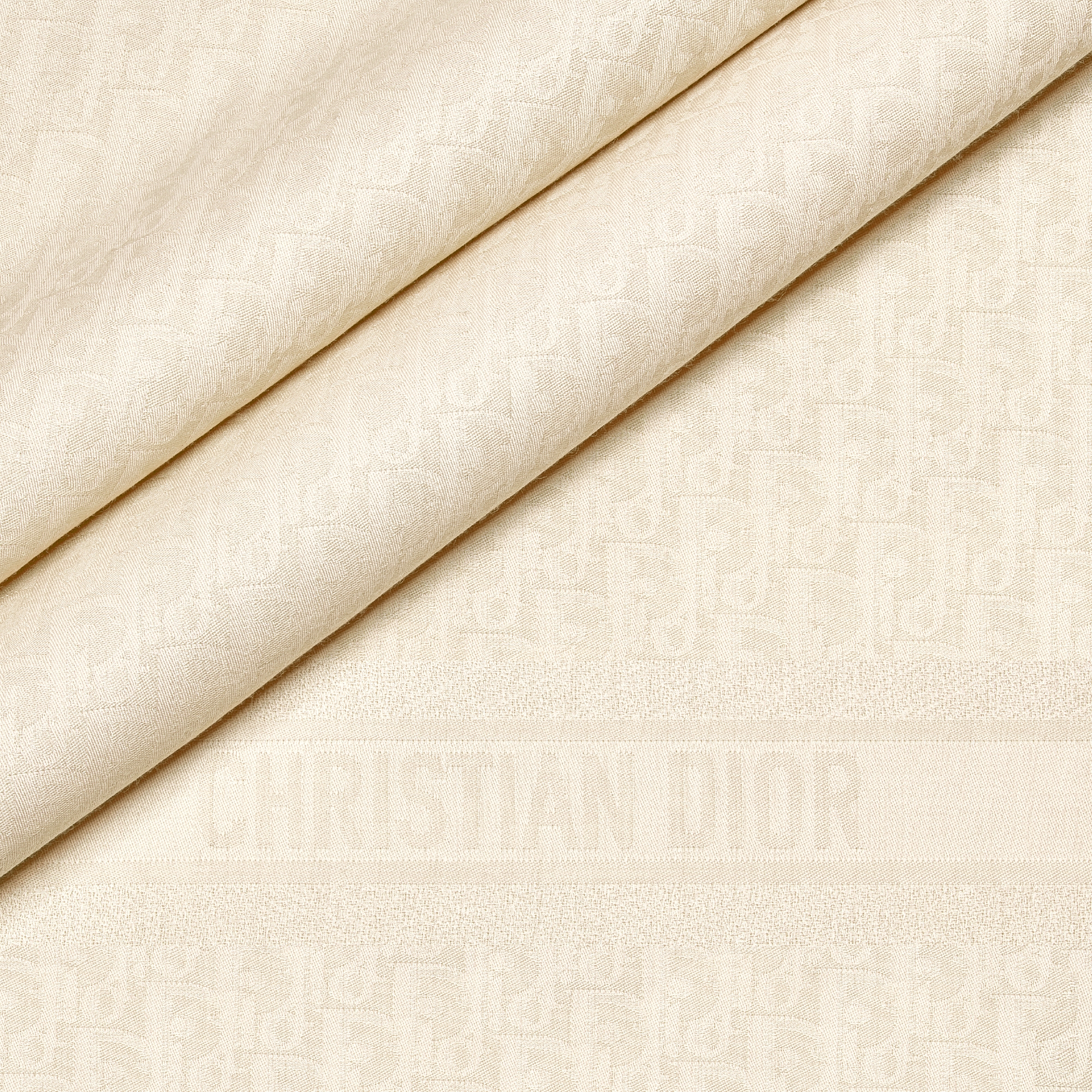 Dior 印花披肩 白色绵羊毛混纺面料 Oblique 印花 E09