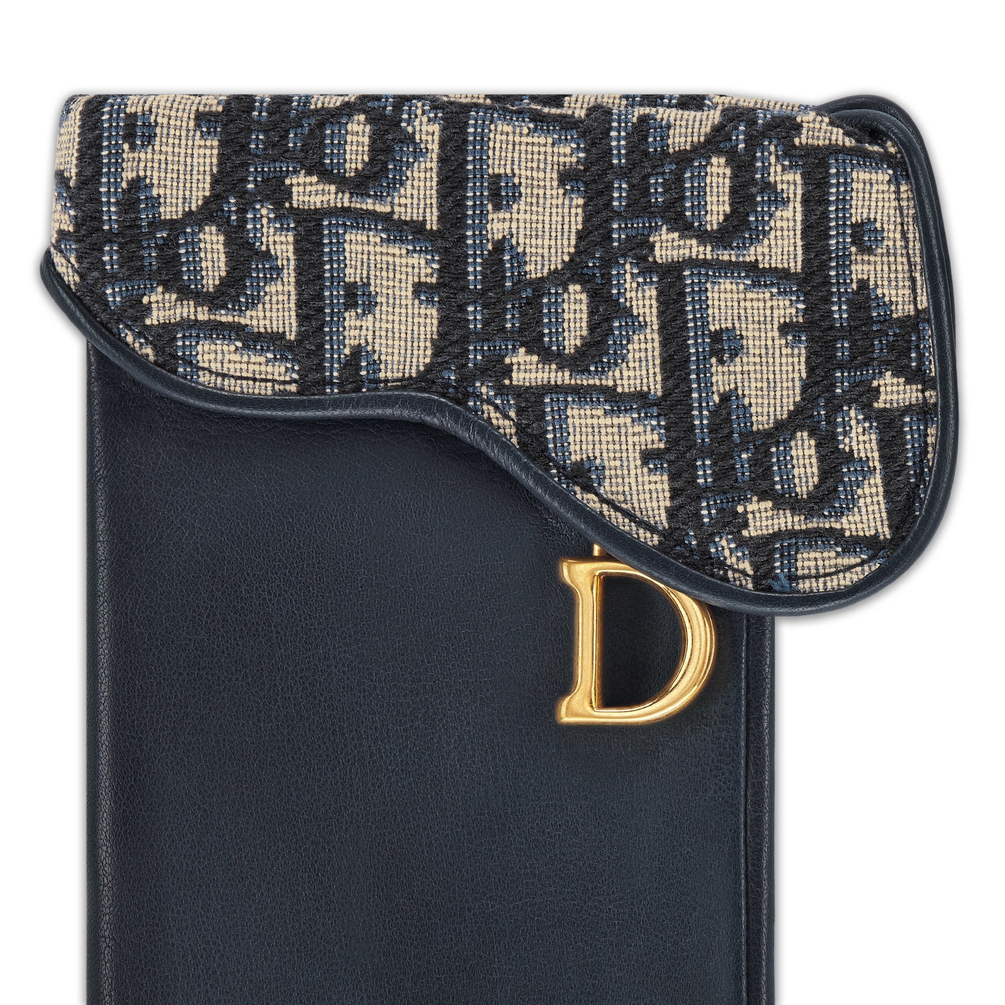 马鞍手套 海军蓝色光滑羊皮革 E09