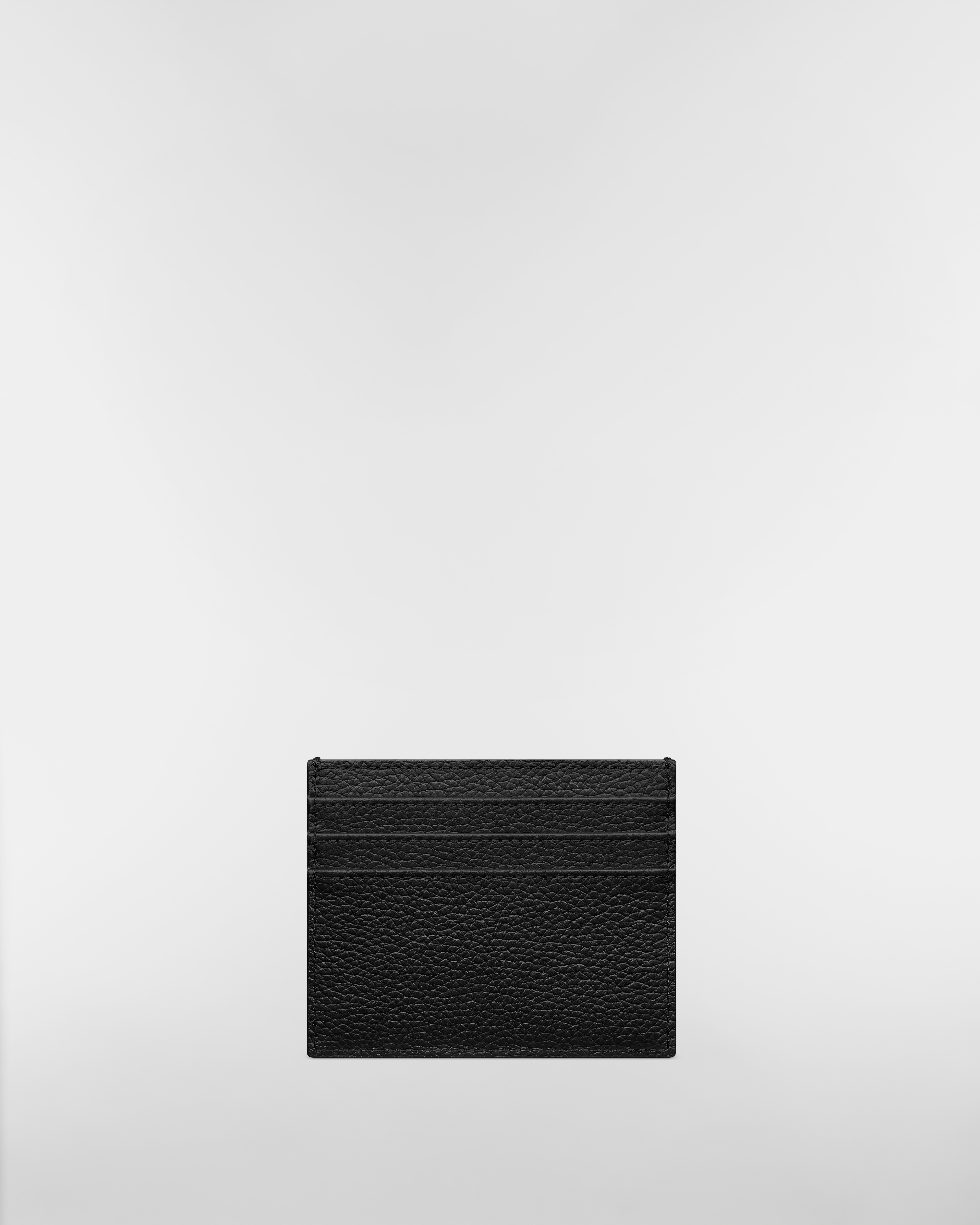 马鞍卡夹 黑色粒面牛皮革和银色调金属光泽 Oblique 印花面料细工镶嵌 E08