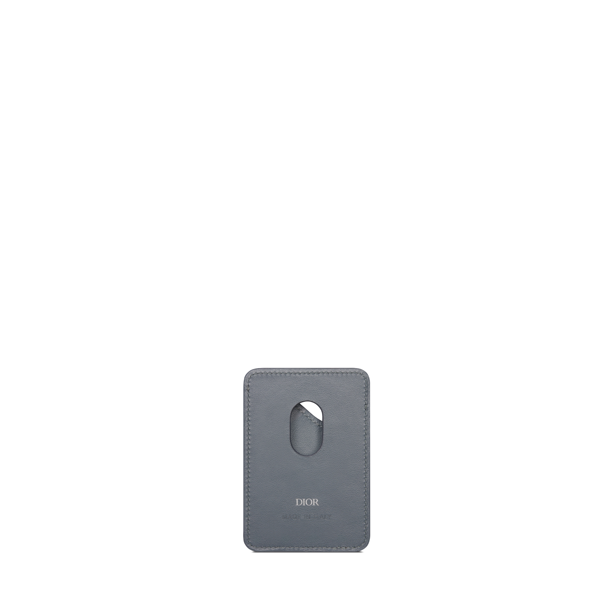 马鞍磁性卡夹 深灰色 Dior Gravity 印花效果皮革 E08