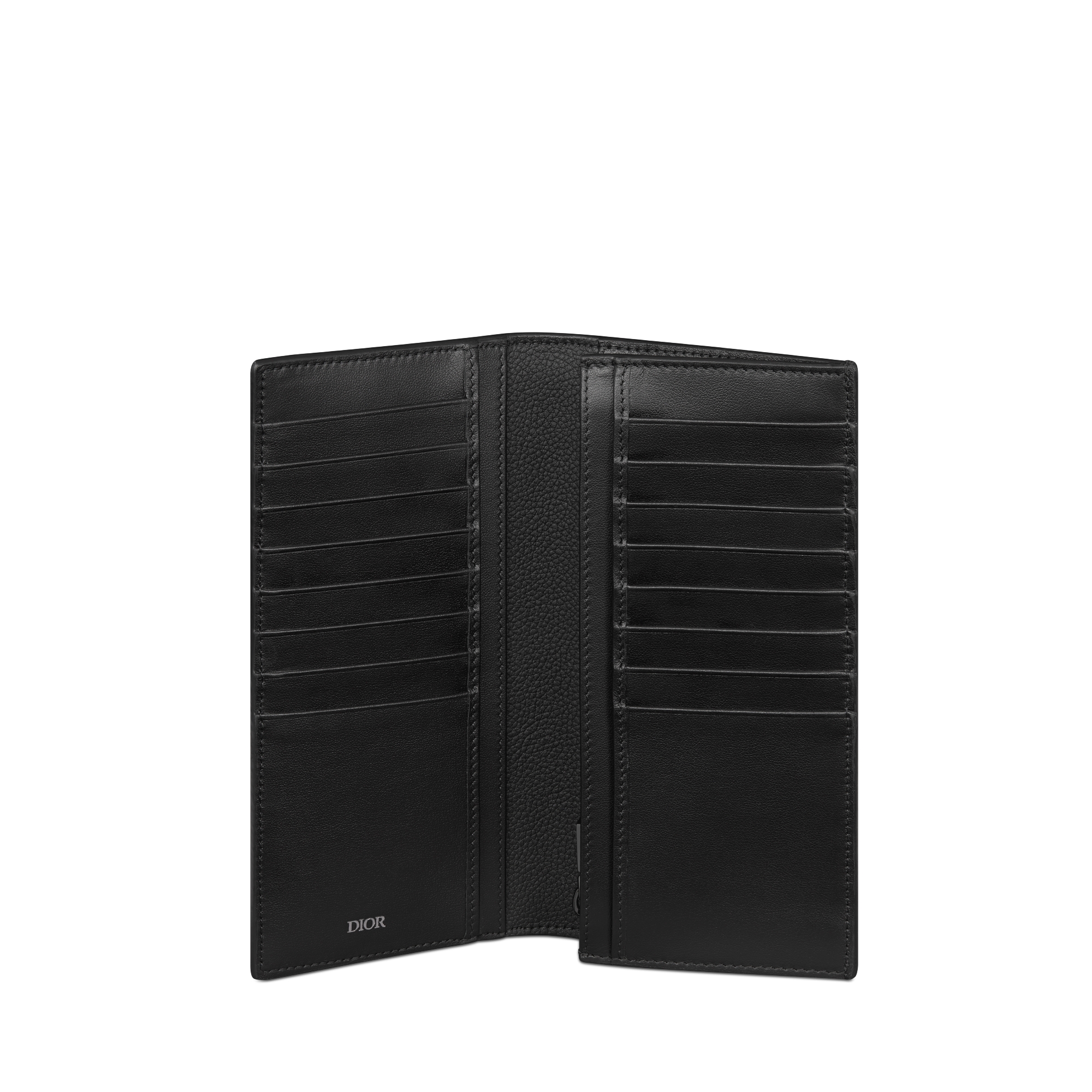 长款双折钱包 黑色 Dior Gravity 印花效果皮革 E07